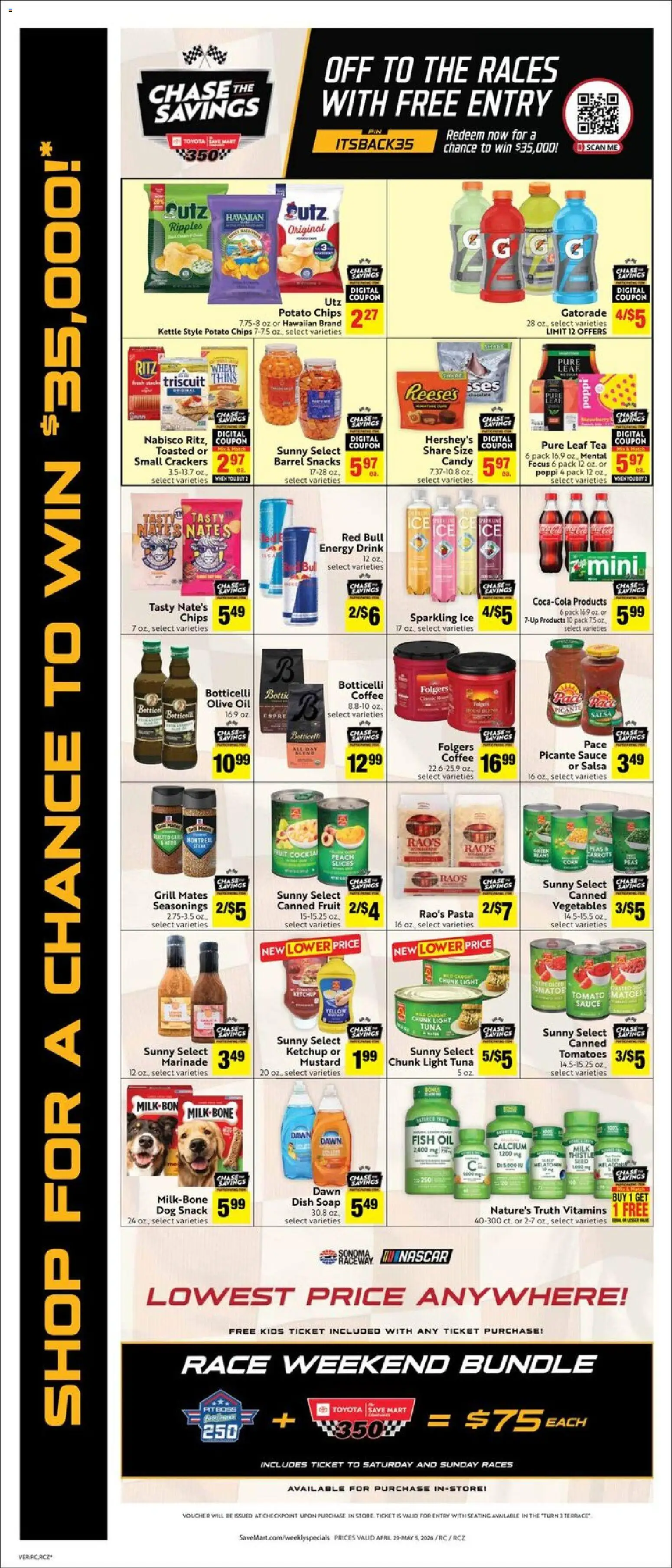 Save Mart Weekly Ad - valid from 29.04.2026 | Page: 4 | Products: Fish Oil, Soap, Peach, Grill