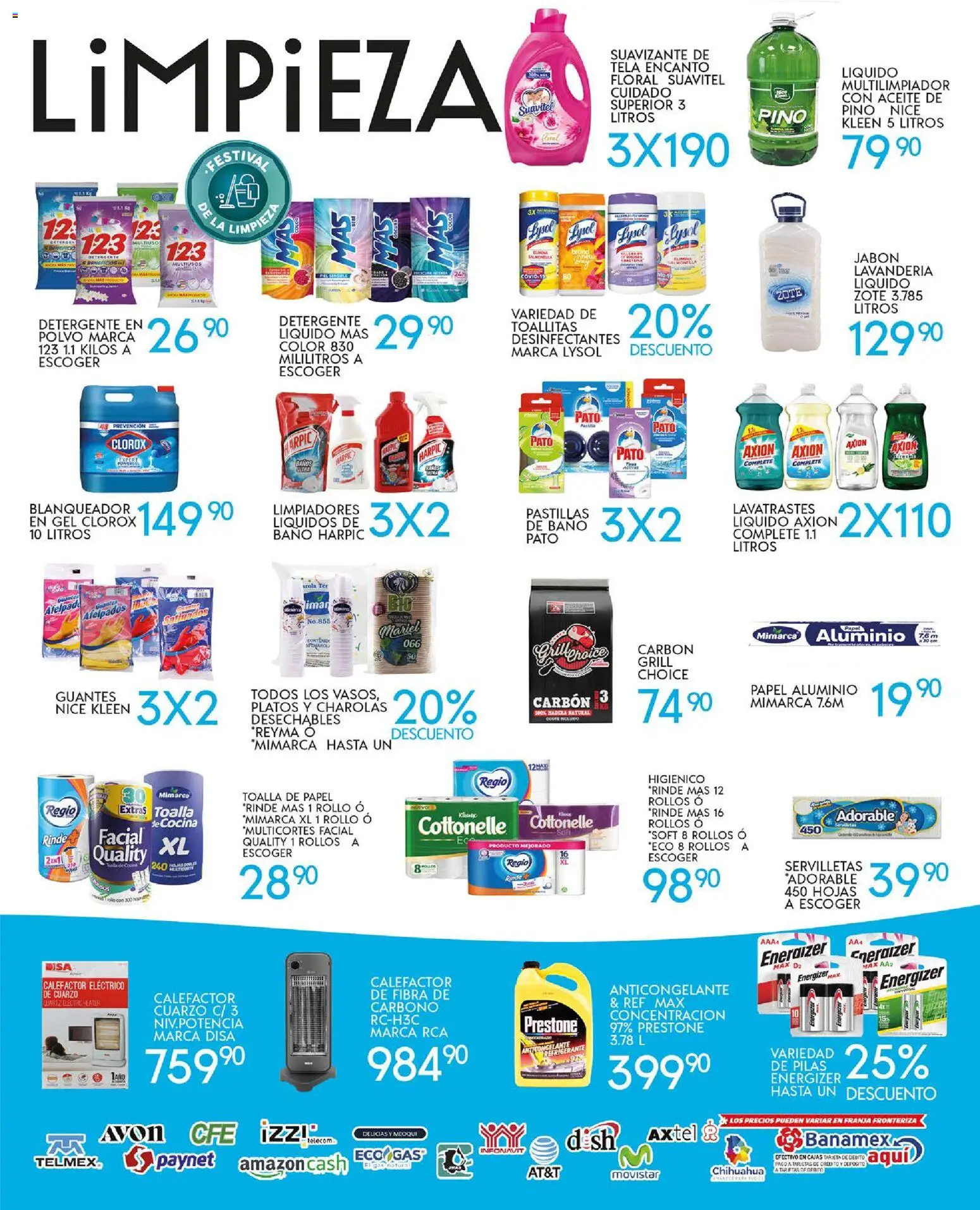 Nuevas ofertas de Alsuper válidas en toda la República Mexicana desde el 31.10.2025. ¡Encuentra las mejores ofertas en Alsuper folleto Chihuahua-Estado! | Página: 5 | Productos: Detergente, Suavizante, Servilletas, Pilas