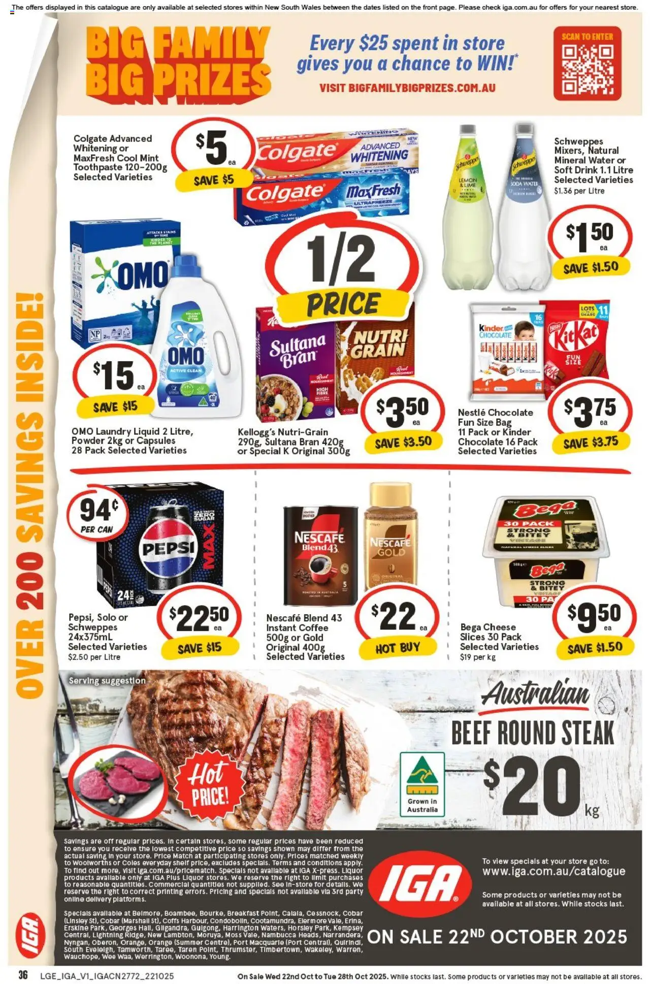 IGA catalogue - valid from 22.10.2025 | Page: 35 | Products: Beef, Toothpaste, Laundry, Bag