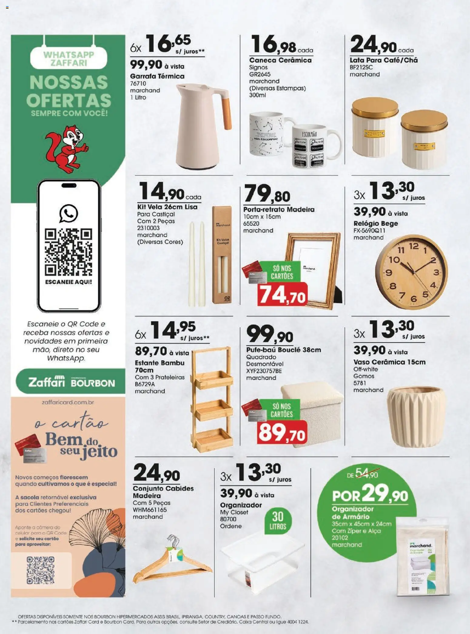 Zaffari Folheto - válido de 04.11.2025 | Página: 20 | Produtos: Garrafa térmica, Caixa, Vaso, Câmera
