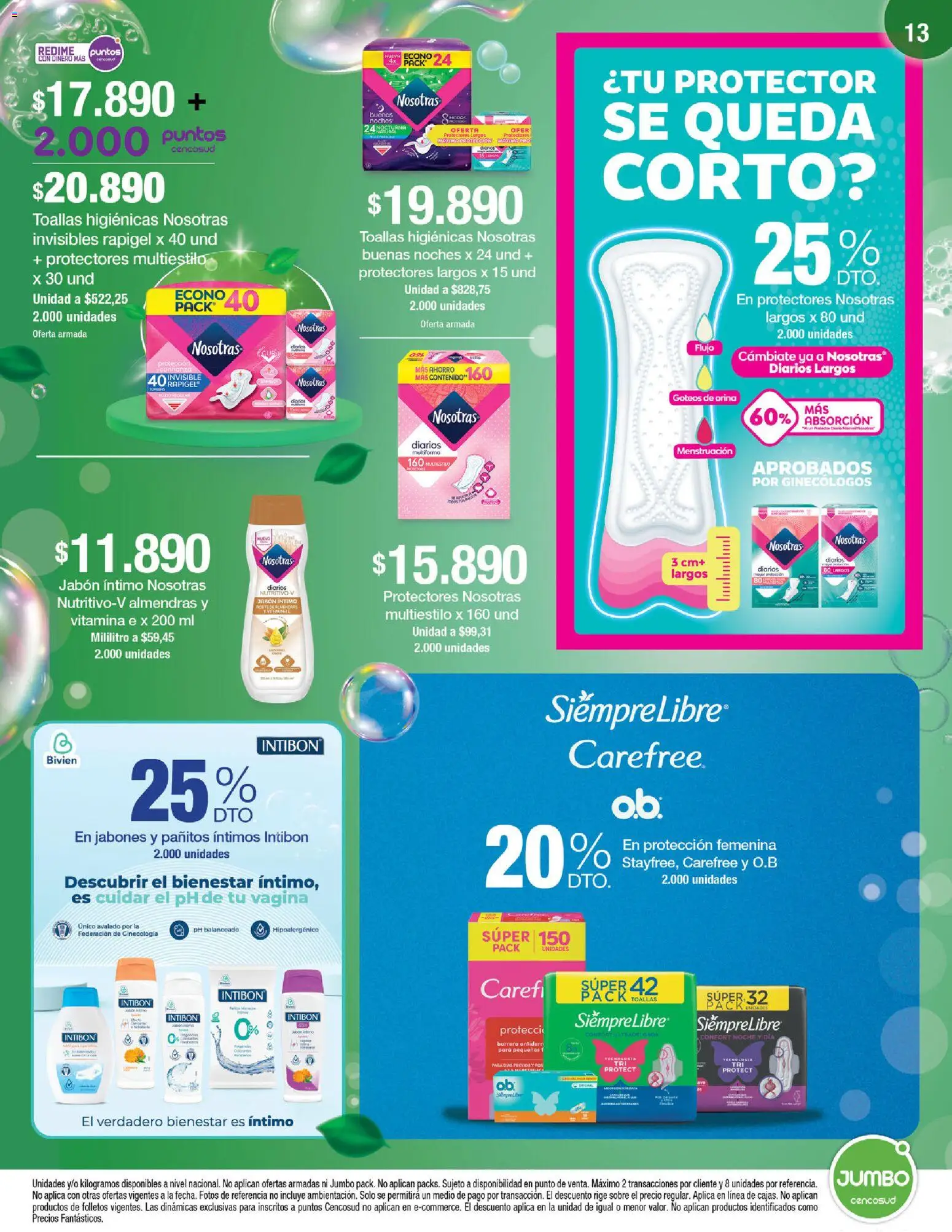 Jumbo revista - valida desde el 15.01.2026 | Página: 13 | Productos: Almendras, Sobre, Toallas, Jabón