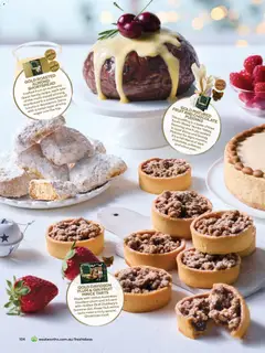 Preview of Woolworths Fresh Ideas Magazine - valid from 01.12.2025 | Page: 104 | Products: Chocolate, Gin, Fruits, Sugar