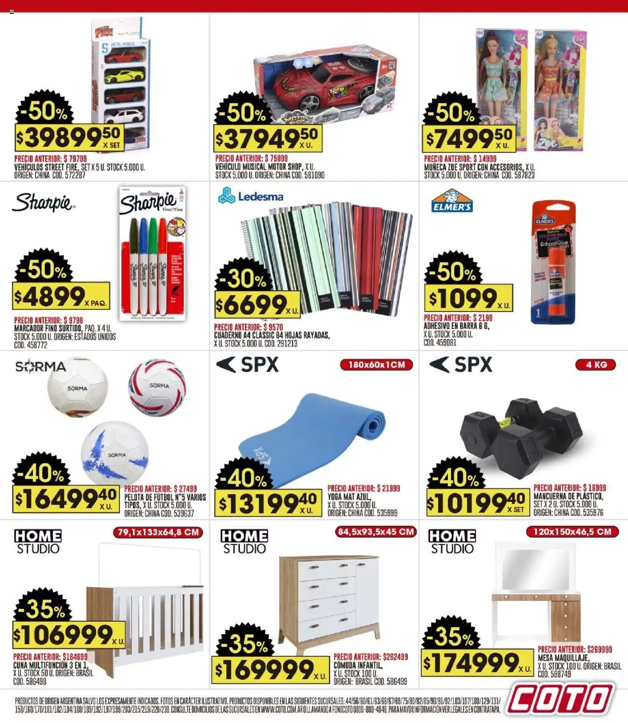 Coto ofertas │ válido desde el 15.09.2025 | Página: 23 | Productos: Mesa, Cuna, Pelota, Cuaderno