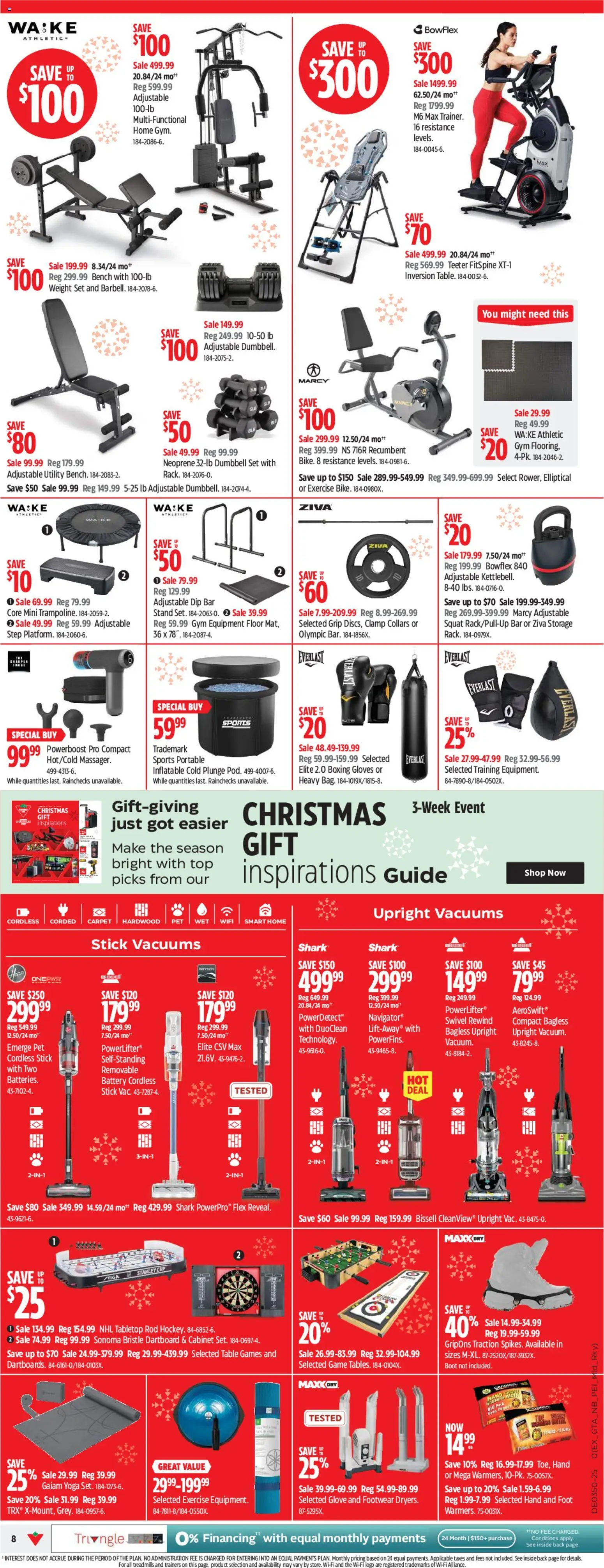 Canadian Tire flyer valid from 04.12.2025 | Page: 10 | Products: Gloves, Table, Cabinet, Carpet