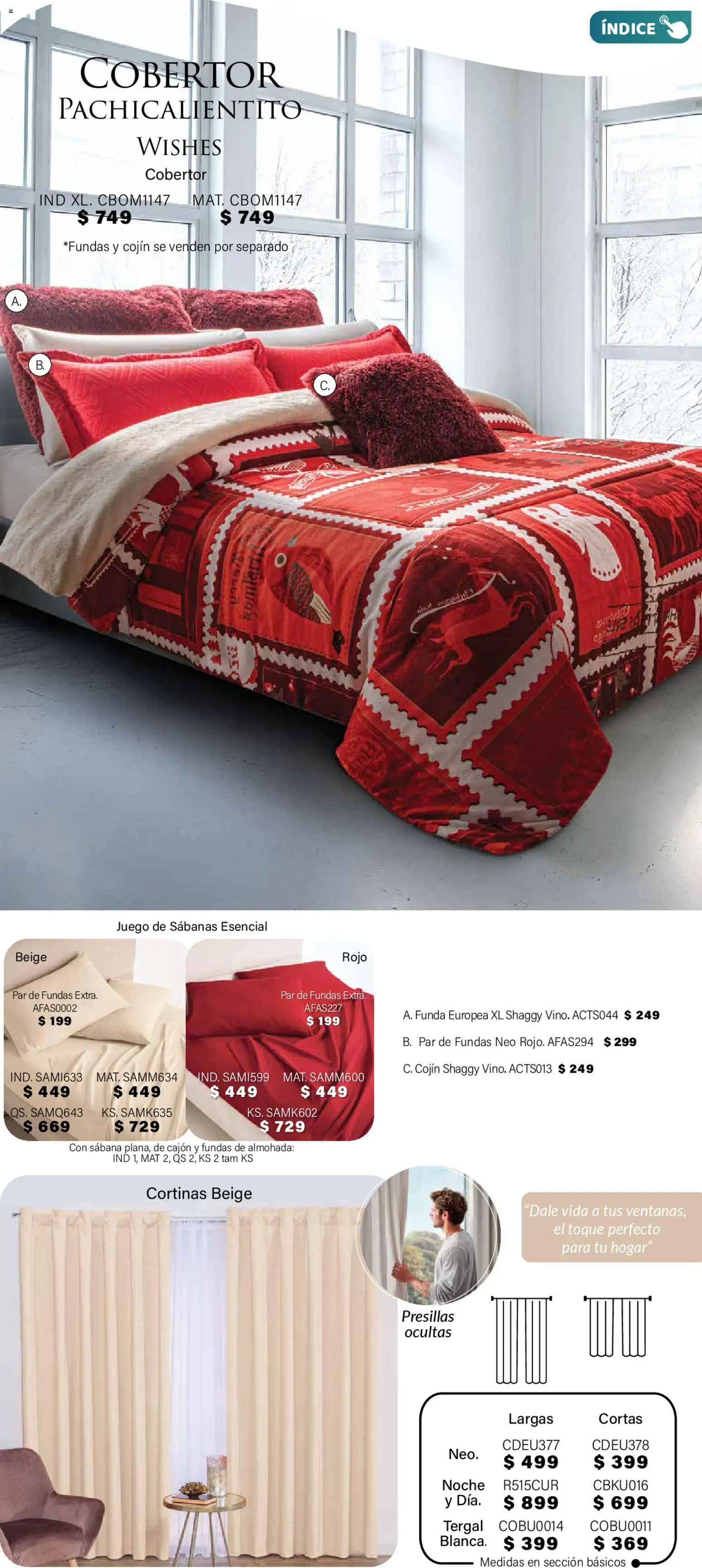 Nuevas ofertas de Colchas Concord válidas en toda la República Mexicana desde el 01.11.2025. ¡Encuentra las mejores ofertas en Colchas Concord Buen Fin! | Página: 165 | Productos: Cobertor, Juego, Sabanas, Cortinas