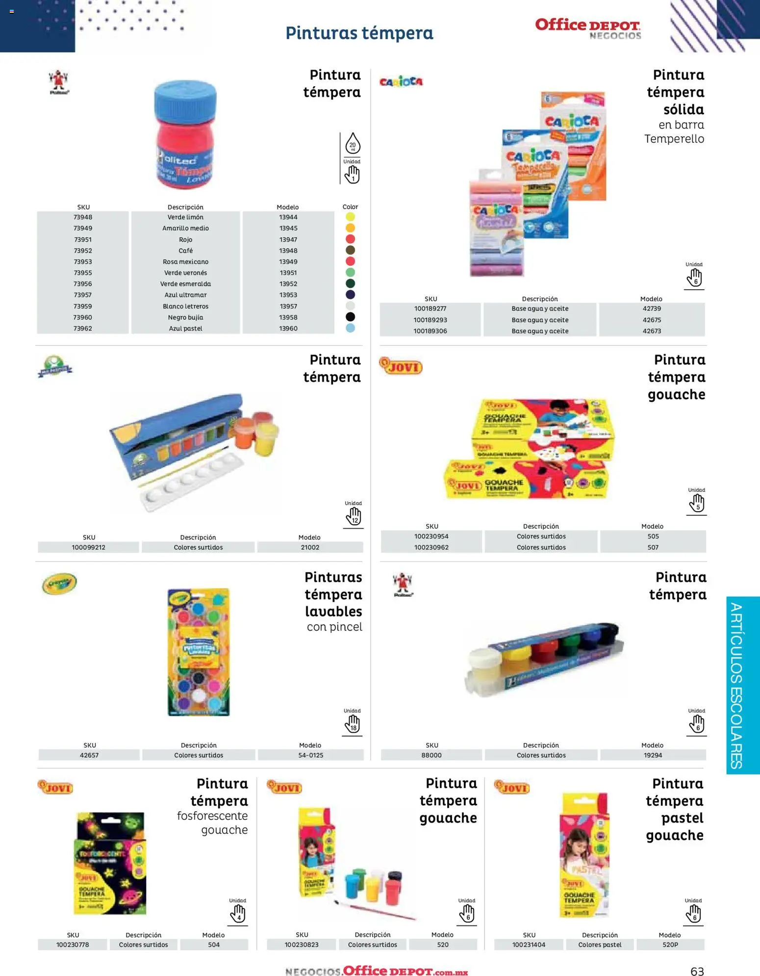 Nuevas ofertas de Office Depot válidas en toda la República Mexicana desde el 12.01.2026. ¡Encuentra las mejores ofertas en Office Depot catálogo 2026! | Página: 65 | Productos: Agua, Limón, Café, Barra