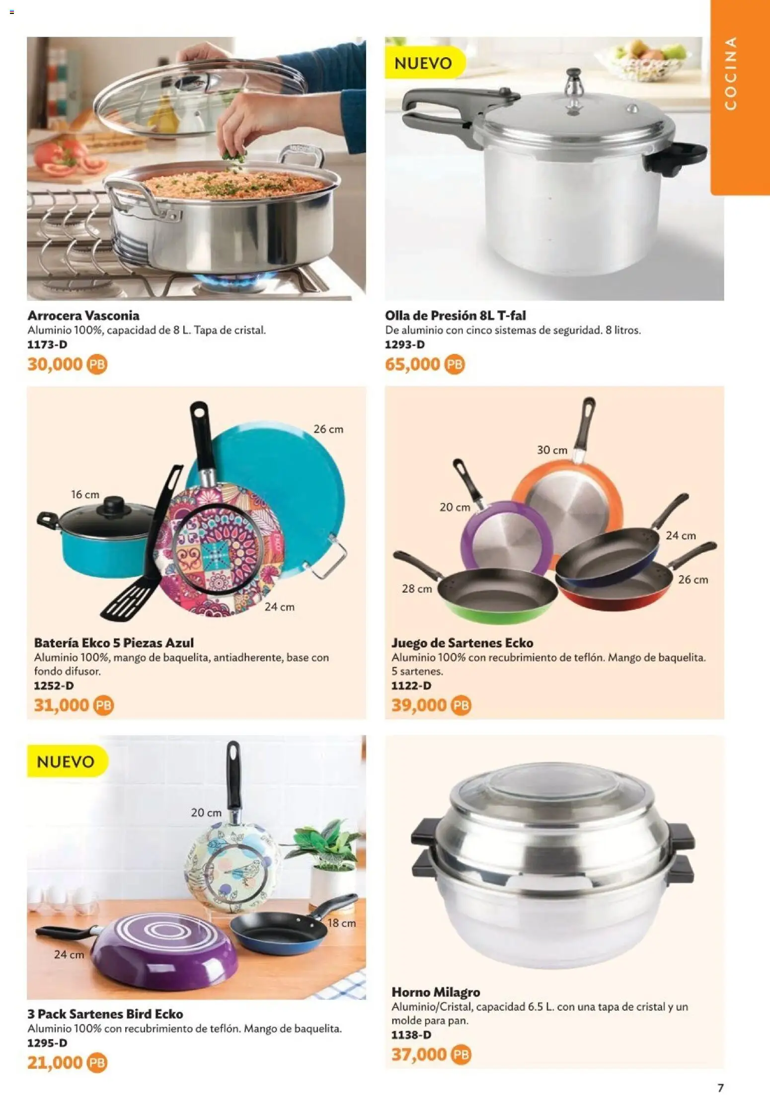 Nuevas ofertas de Betterware válidas en toda la República Mexicana desde el 05.01.2026. ¡Encuentra las mejores ofertas en Betterware Catálogo de Premios! | Página: 7 | Productos: Horno, Juego, Molde, Olla