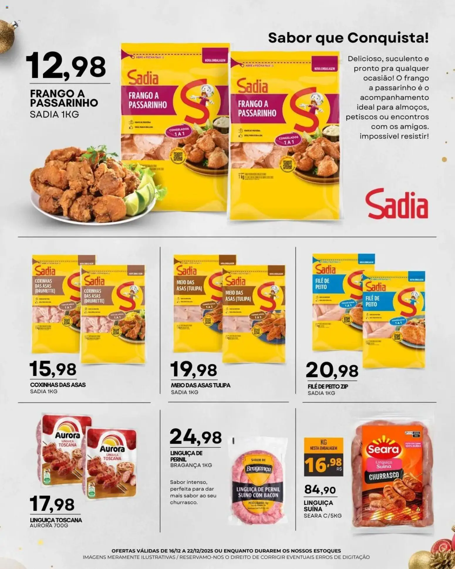 Mercadão Atacadista Folheto - válido de 16.12.2025 | Página: 2 | Produtos: Linguiça, Pernil, Frango