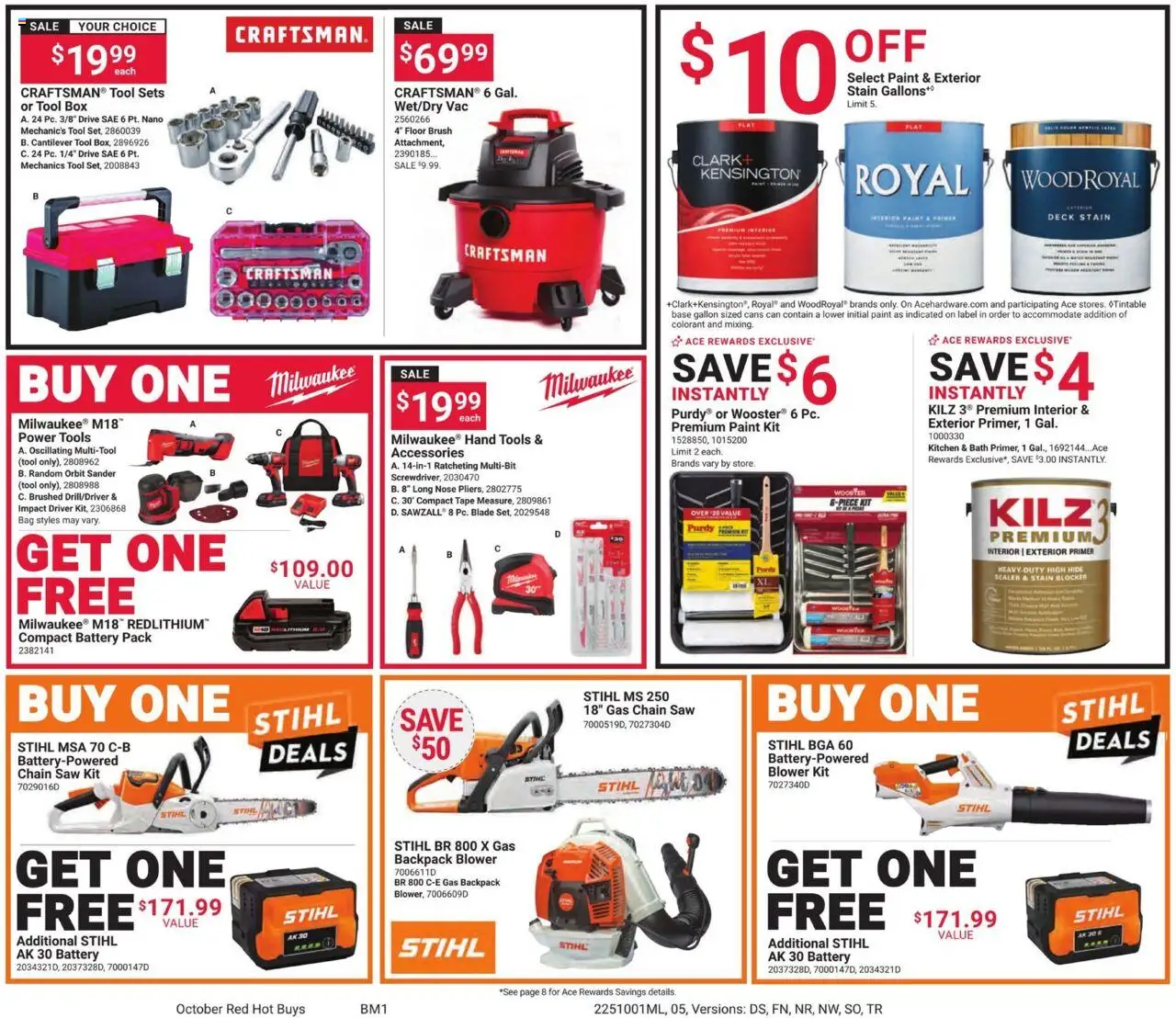 Giant Eagle Weekly Sale - valid from 17.10.2025 | Page: 5 | Products: Saw, Battery, Brush, Backpack