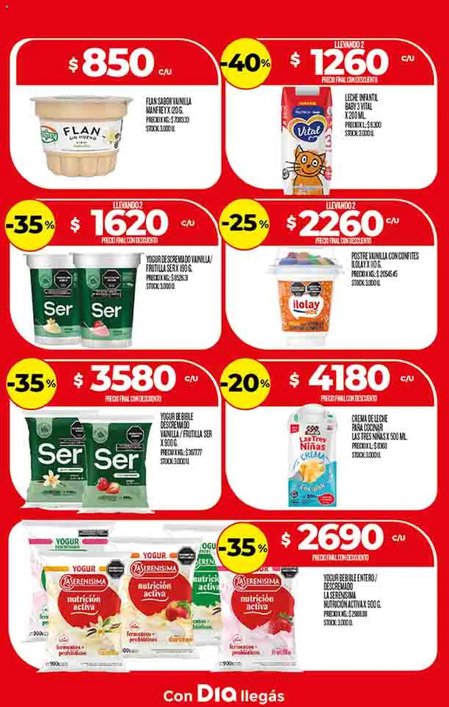 Supermercado DIA Ofertas │ válido desde el 29.04.2026 | Página: 13 | Productos: Frutilla, Crema de leche, Leche, Crema
