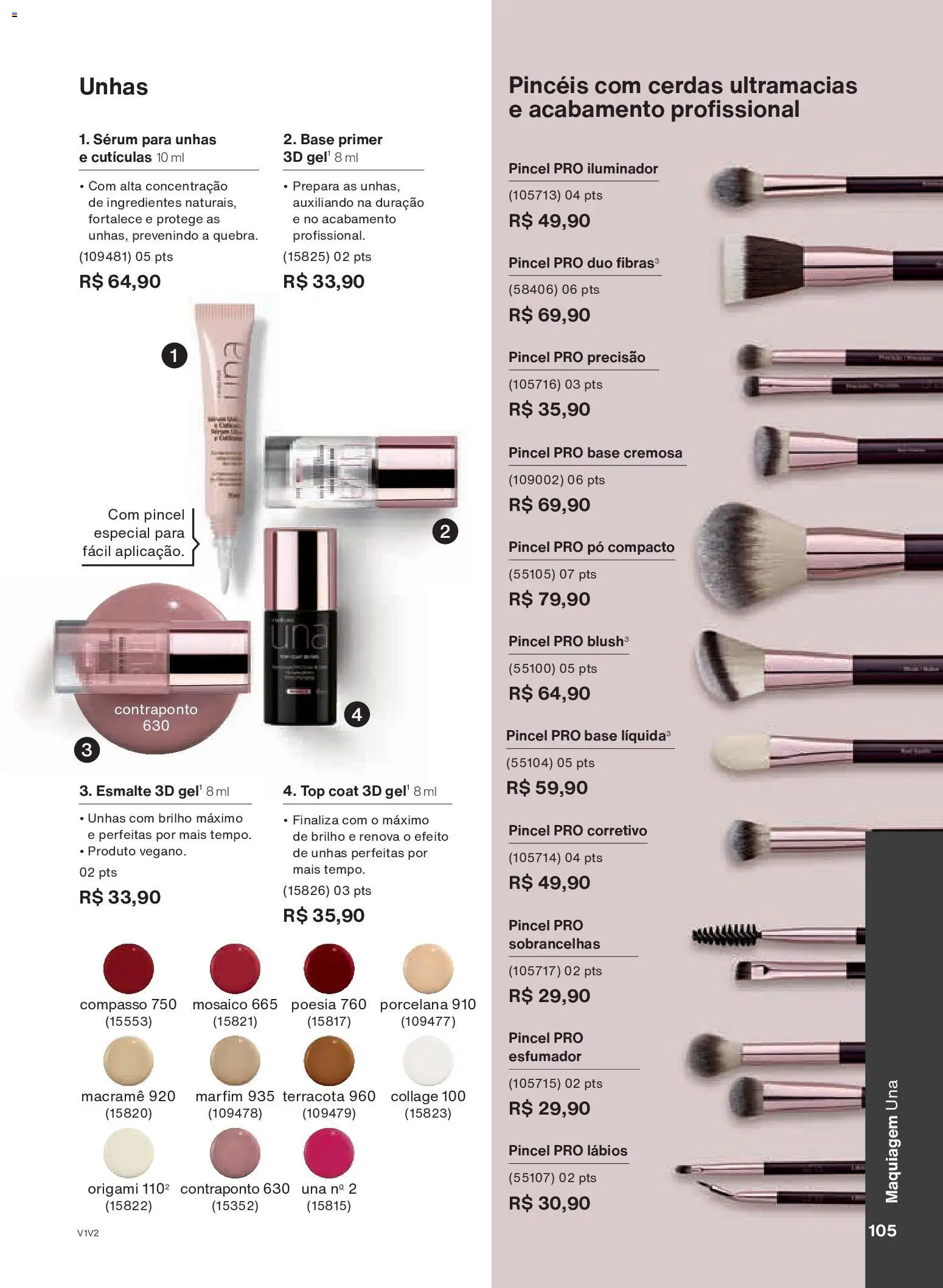 Natura Folheto - válido de 26.11.2025 | Página: 105 | Produtos: Maquiagem, Corretivo, Base, Primer