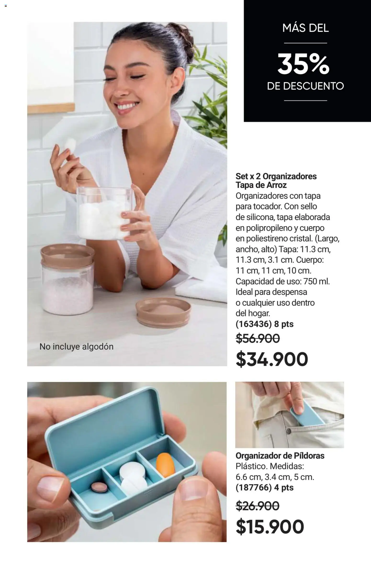 Avon revista - valida desde el 01.02.2026 | Página: 75 | Productos: Arroz, Algodón, Organizador