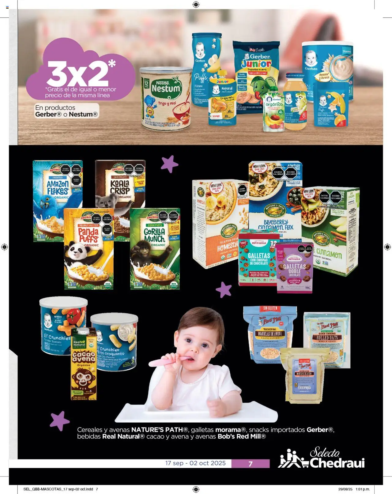 Nuevas ofertas de Chedraui válidas en toda la República Mexicana desde el 17.09.2025. ¡Encuentra las mejores ofertas en Chedraui - Folleto Cuesta Menos! | Página: 7 | Productos: Mango, Galletas, Hojuelas, Paté