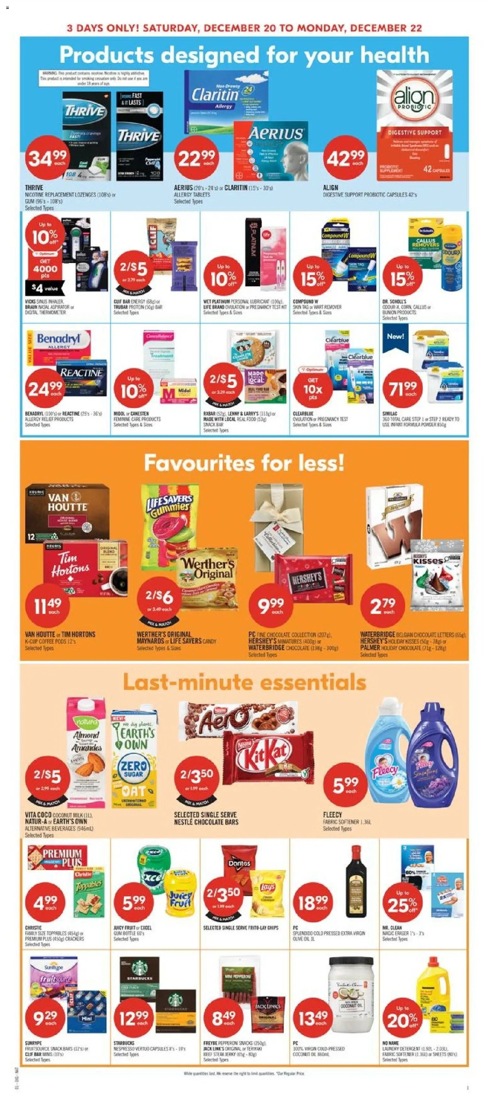 Shoppers flyer valid from 20.12.2025 | Page: 12 | Products: Beef, Fabric softener, Detergent, Coffee