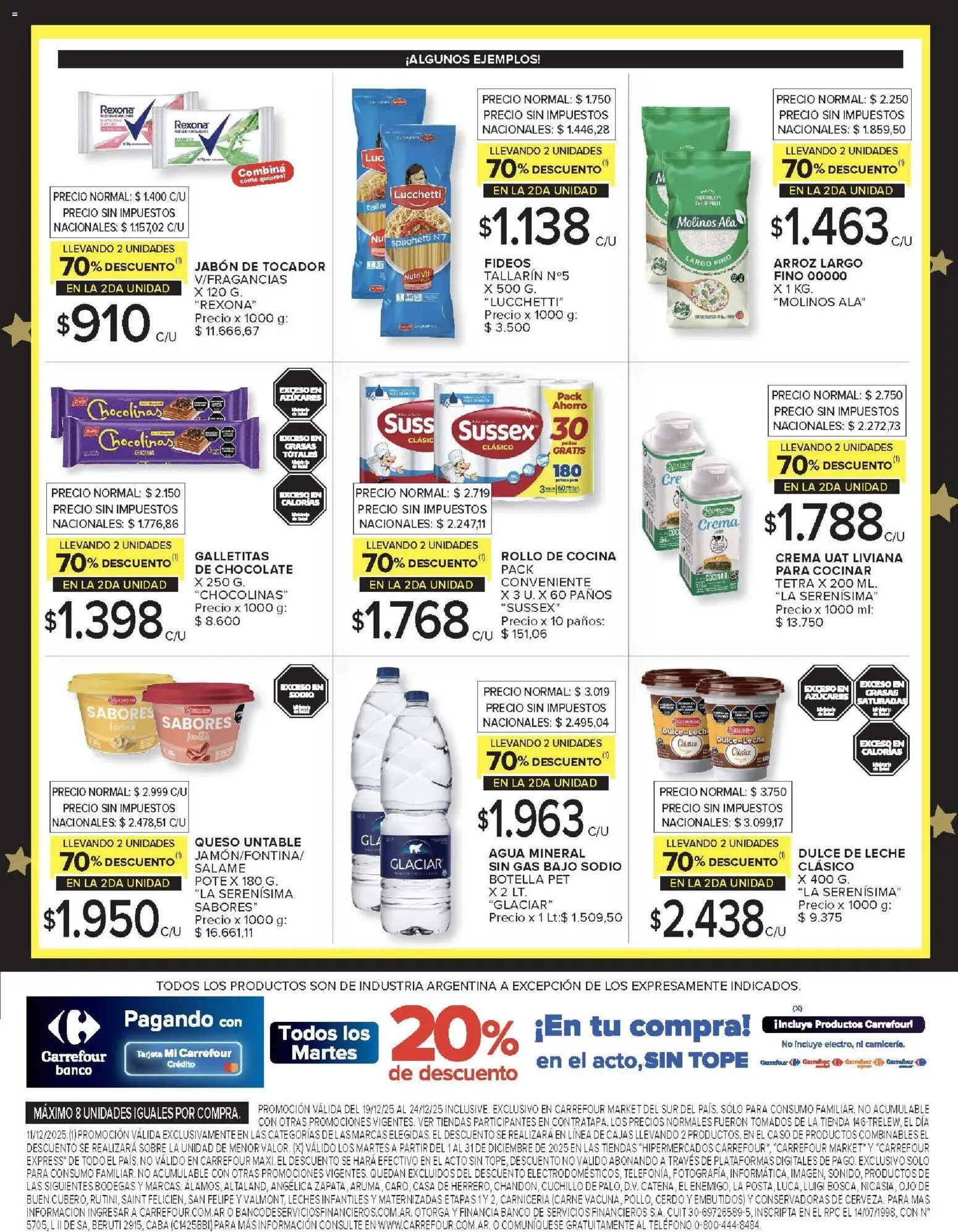 Carrefour ofertas │ válido desde el 19.12.2025 | Página: 46 | Productos: Galletitas, Jabón, Queso, Arroz