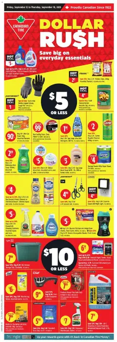Preview of Canadian Tire weekly flyer / circulaire from shop Canadian Tire valid from 12.09.2025