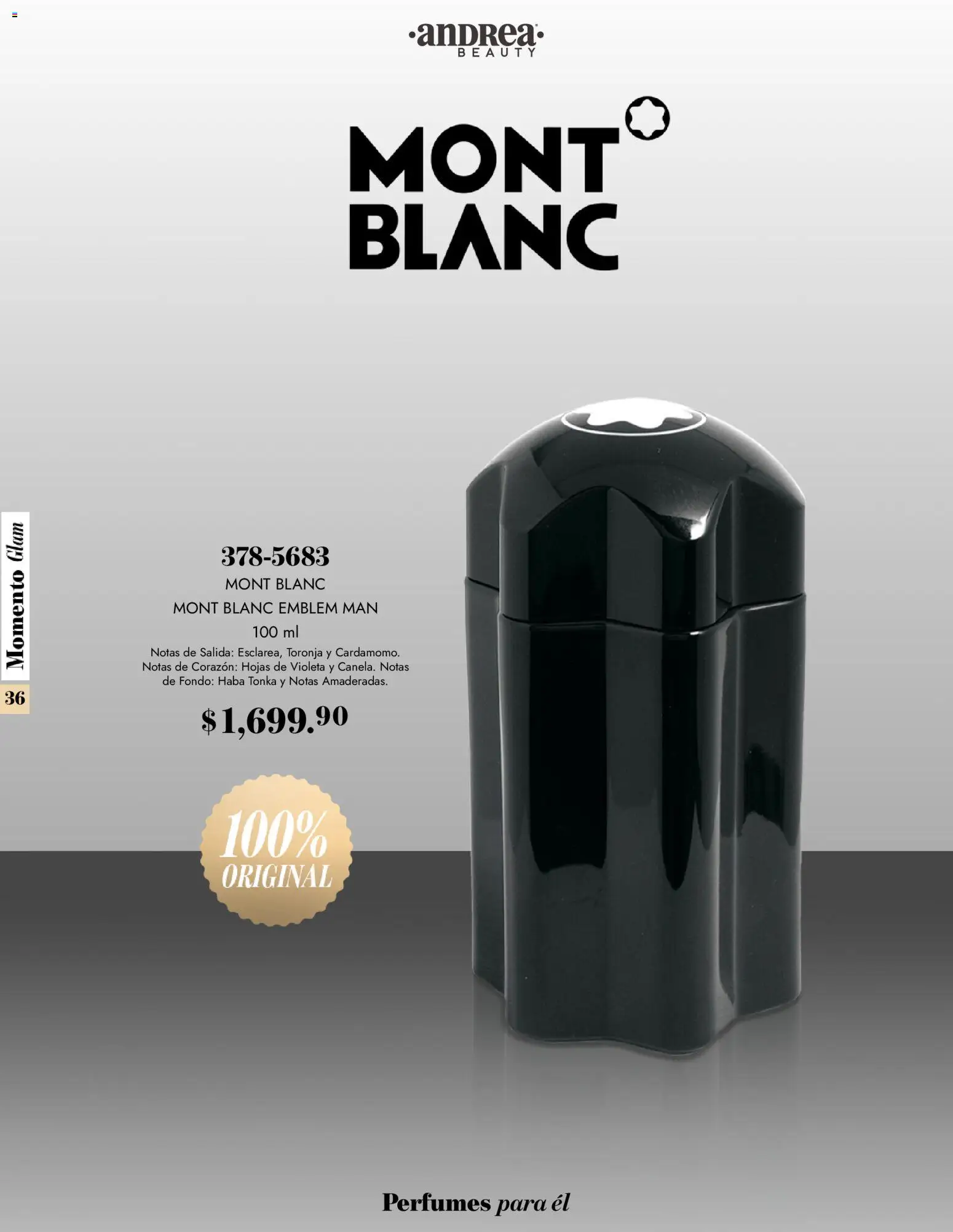 Nuevas ofertas de Andrea válidas en toda la República Mexicana desde el 26.10.2025. ¡Encuentra las mejores ofertas en Andrea catálogo Momento Glam! | Página: 36 | Productos: Toronja