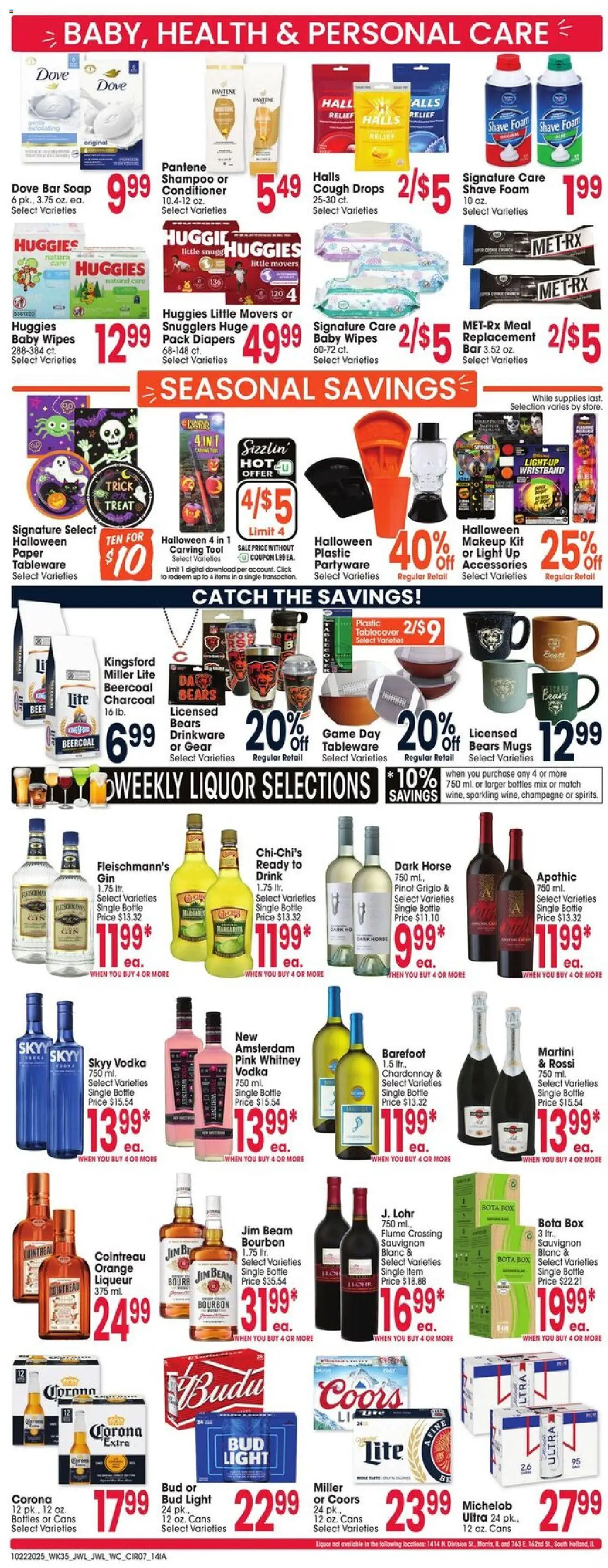 Jewel Osco Weekly Ad - IA - valid from 22.10.2025 | Page: 7 | Products: Box, Shampoo, Conditioner, Beer