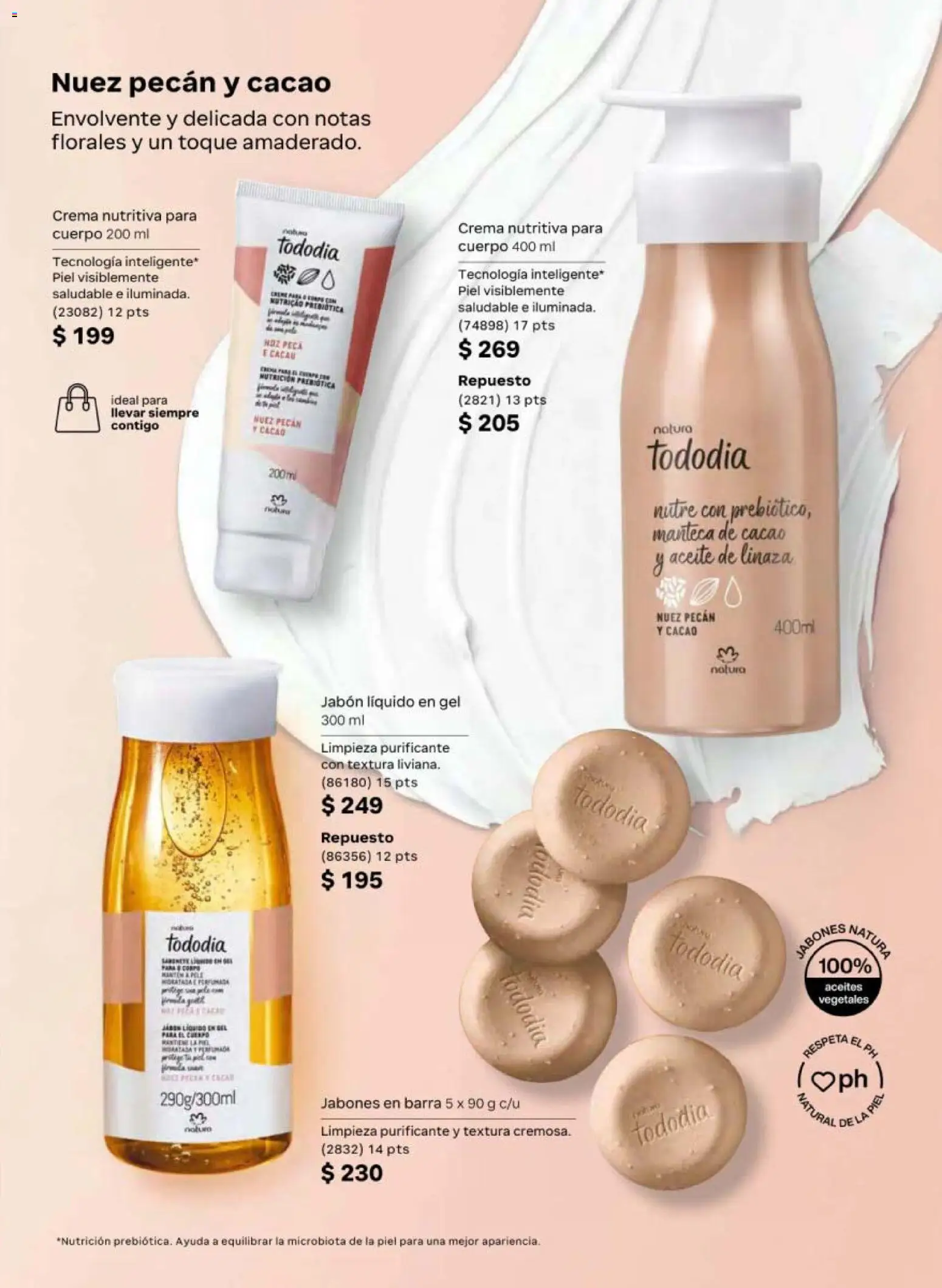 Nuevas ofertas de Natura válidas en toda la República Mexicana desde el 13.03.2026. ¡Encuentra las mejores ofertas en Natura campaña 5 2026! | Página: 105 | Productos: Jabón líquido, Cacao, Barra, Jabón