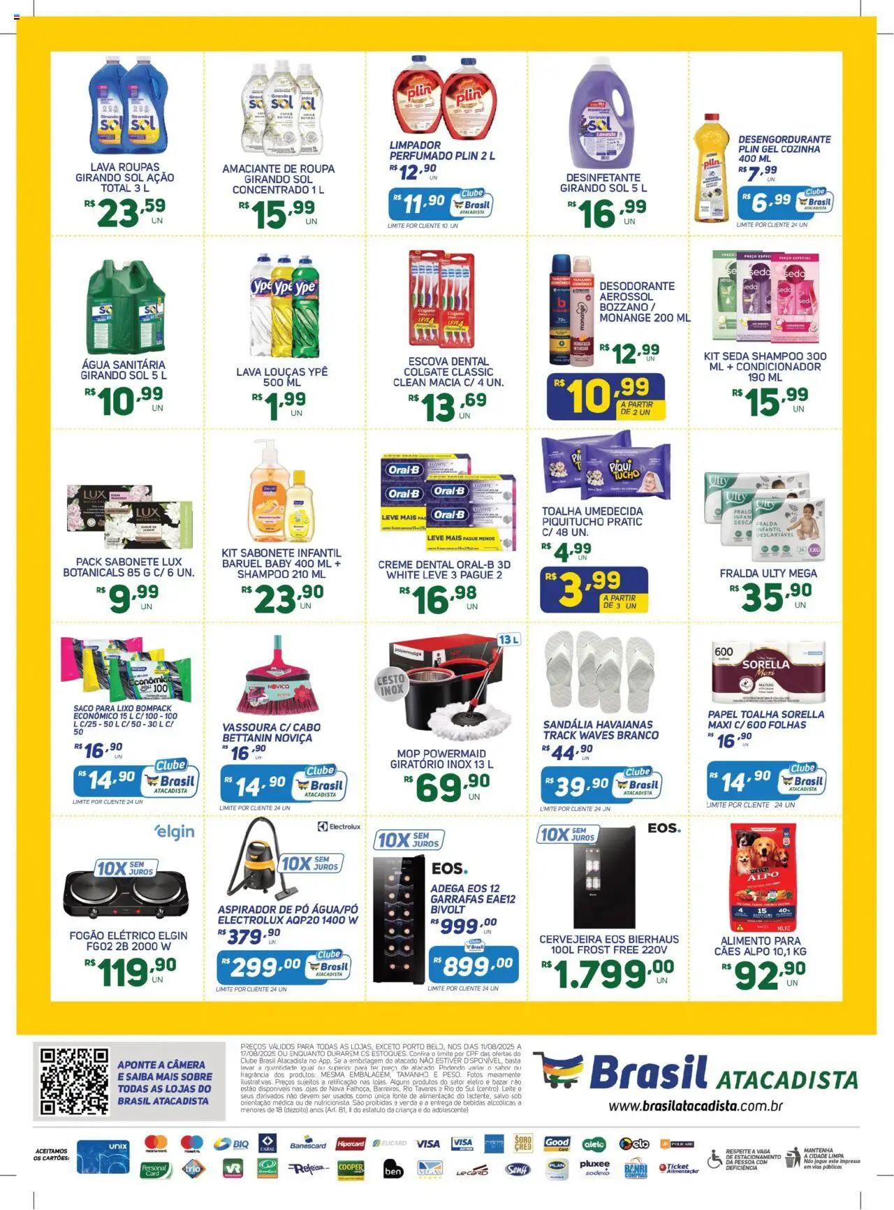 Brasil Atacadista Folheto - válido de 11.08.2025 | Página: 2 | Produtos: Pó, Roupas, Amaciante, Água sanitária