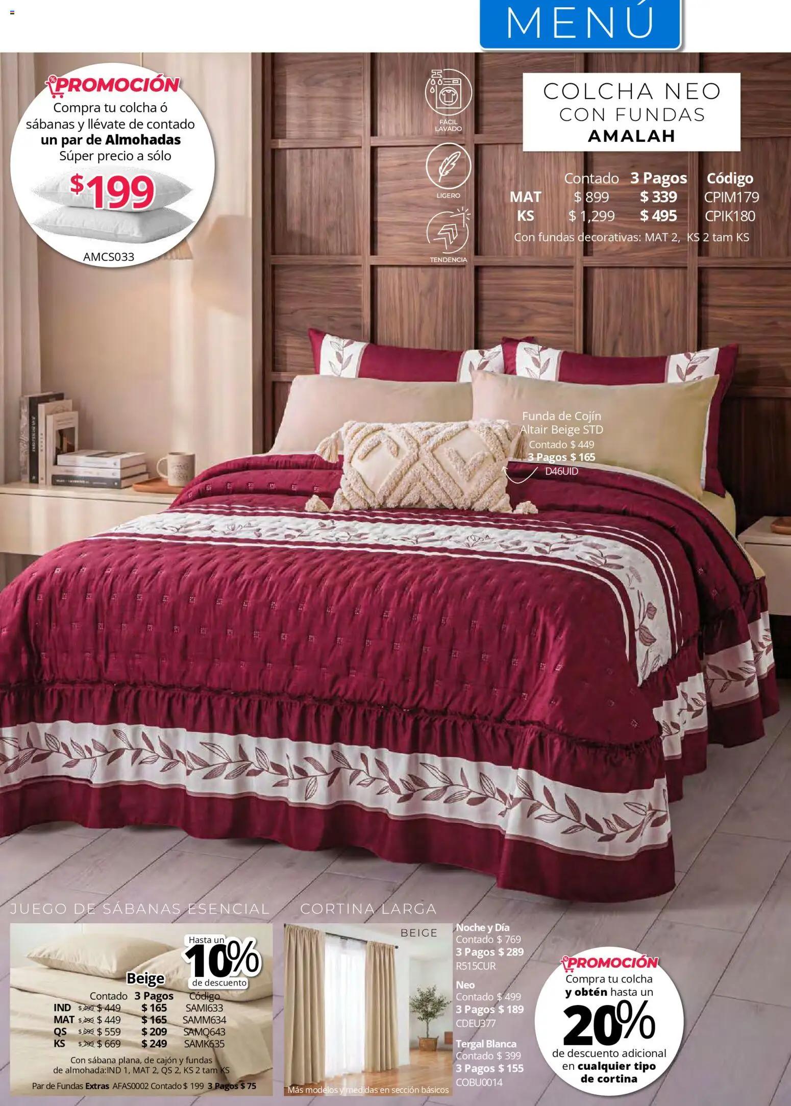 Nuevas ofertas de Colchas Concord válidas en toda la República Mexicana desde el 01.05.2026. ¡Encuentra las mejores ofertas en Colchas Concord catálogo! | Página: 125 | Productos: Juego, Funda, Sabanas