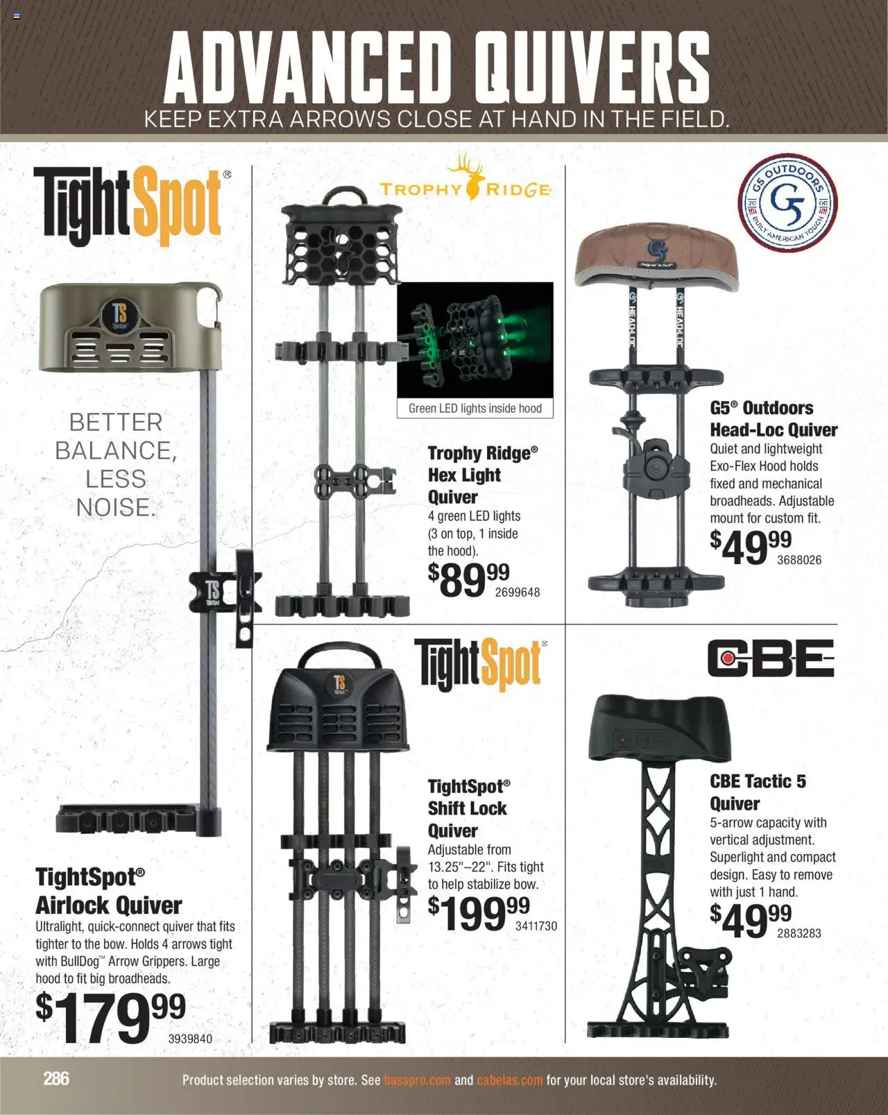 Cabela's Hunting Master 25 - valid from 11.08.2025 | Page: 286 | Products: Ridge, Arrow, Quilt