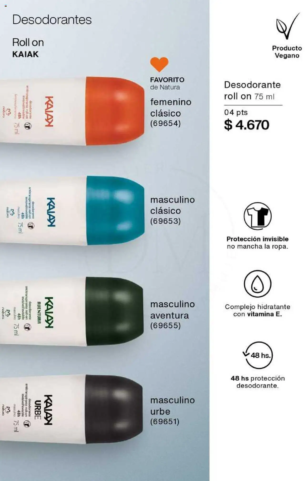 Catálogo Natura Ciclo 6 │ válido desde el 03.04.2025 | Página: 182 | Productos: Desodorante, Antitranspirante