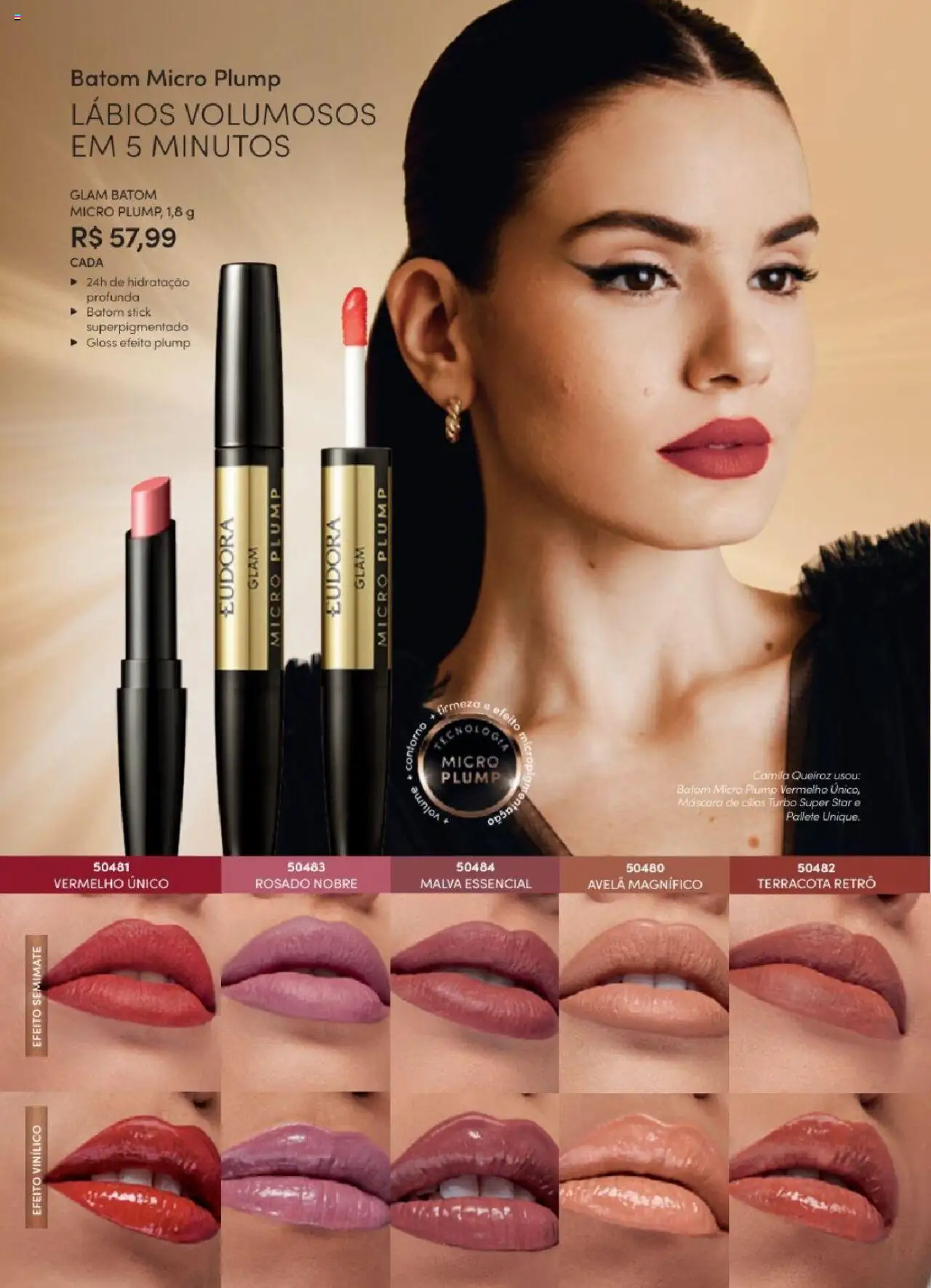 Eudora Folheto - válido de 06.06.2025 | Página: 28 | Produtos: Batom, Avelã