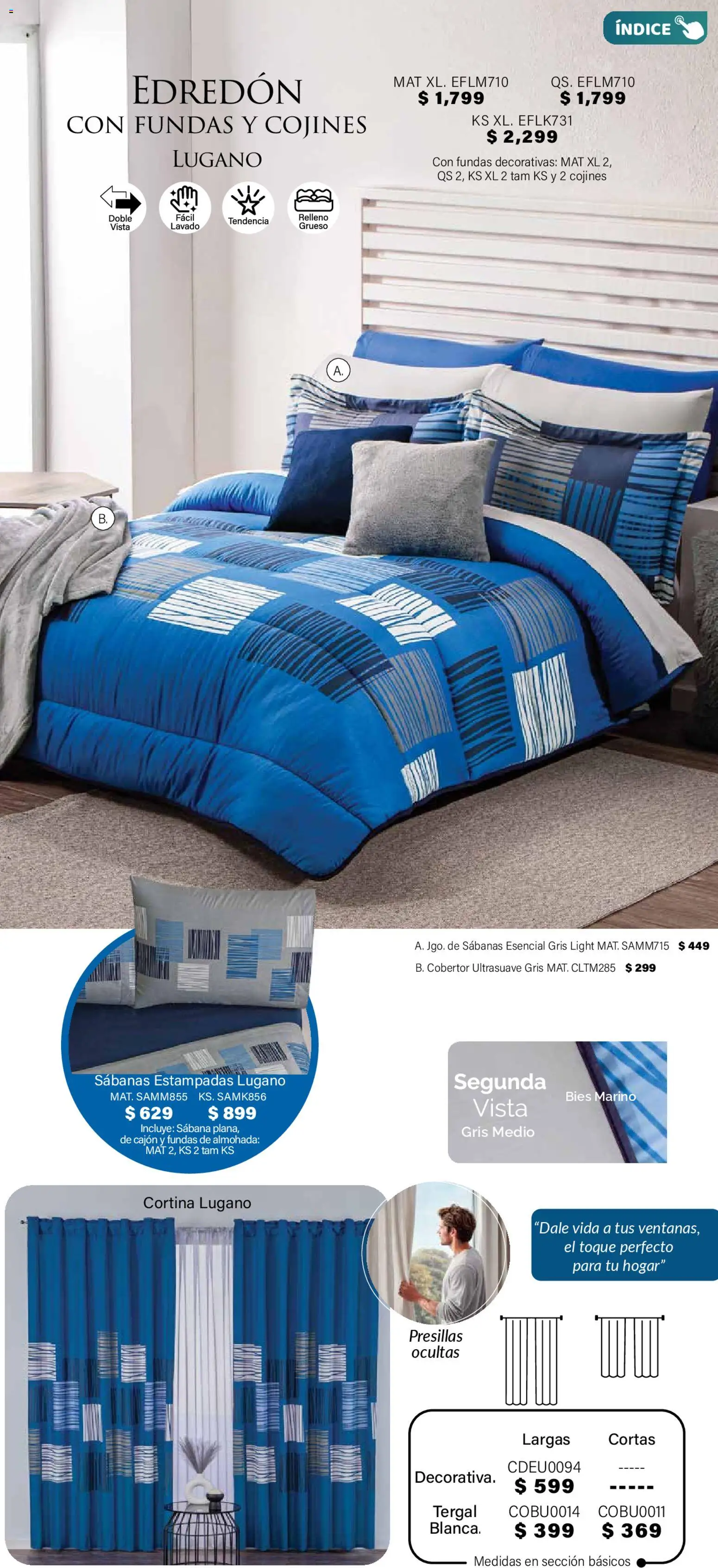 Nuevas ofertas de Colchas Concord válidas en toda la República Mexicana desde el 01.11.2025. ¡Encuentra las mejores ofertas en Colchas Concord Buen Fin! | Página: 117 | Productos: Cobertor, Almohada, Sabanas