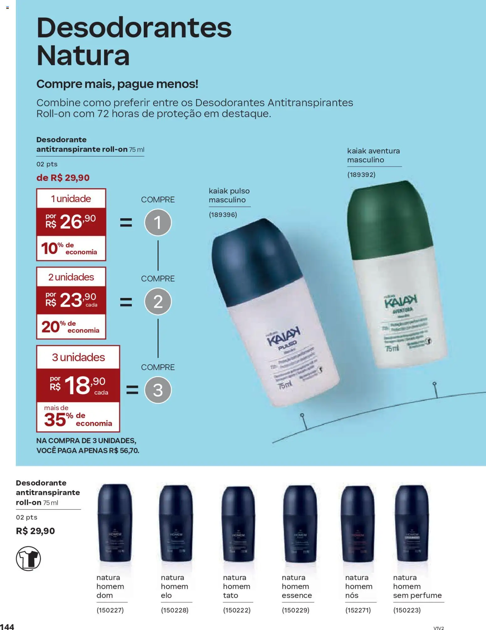 Natura Folheto - válido de 19.02.2026 | Página: 144 | Produtos: Perfume, Desodorante