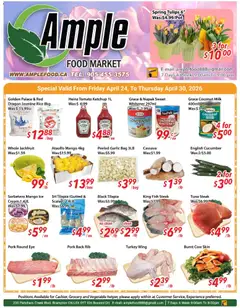 Preview of Ample Food Market  weekly flyer Brampton from shop Ample Food Market valid from 24.04.2026