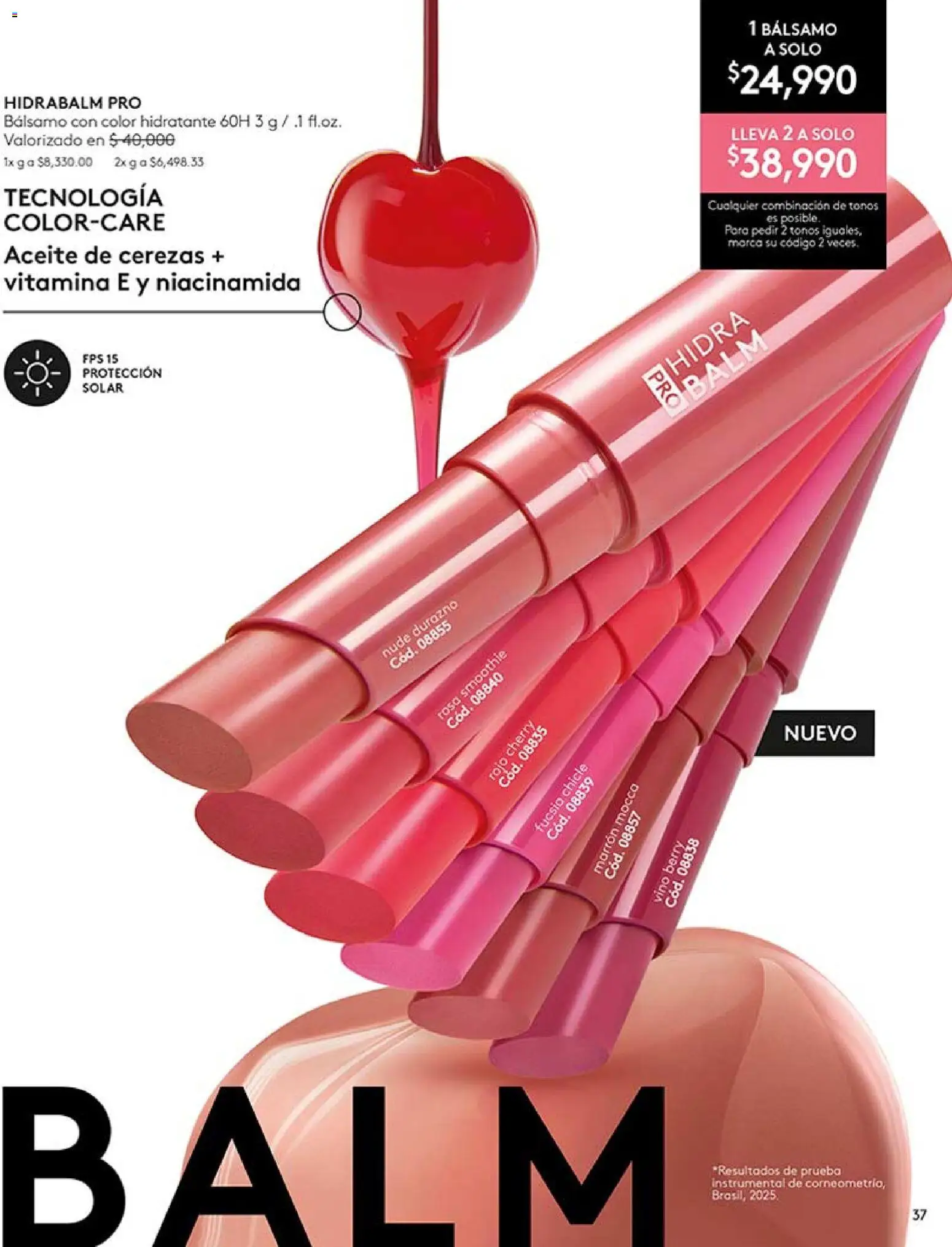 Ésika revista - valida desde el 24.04.2026 | Página: 37 | Productos: Combinación, Durazno, Aceite, Vino