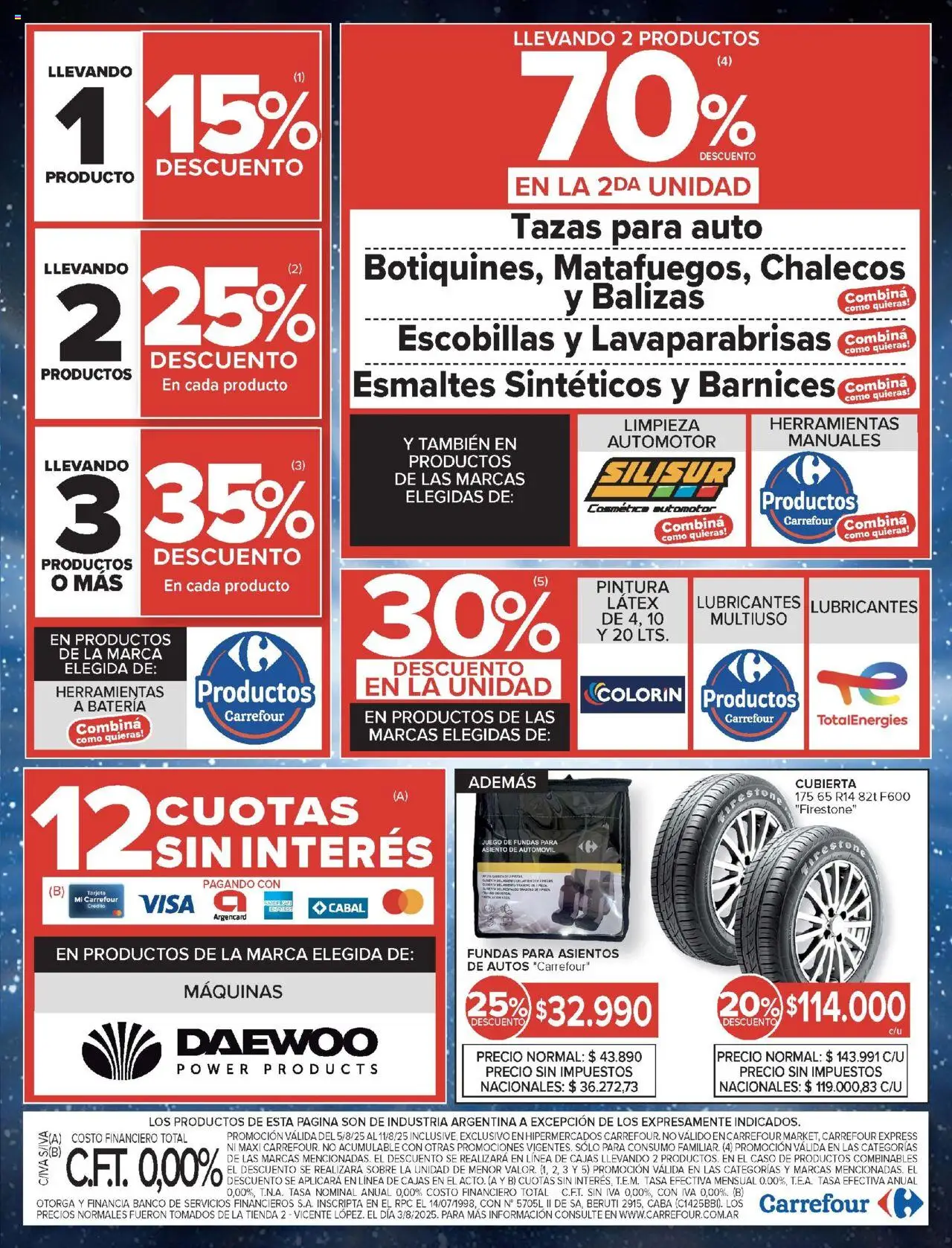 Carrefour ofertas │ válido desde el 05.08.2025 | Página: 24 | Productos: Caso, Banco, Pintura, Sobre