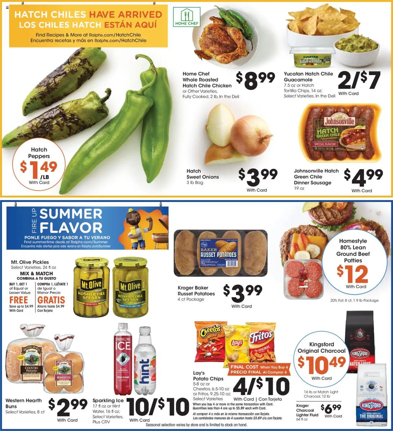 Ralphs Weekly Ad - CA - valid from 06.08.2025 | Page: 8 | Products: Peppers, Potatoes, Sugar, Bag