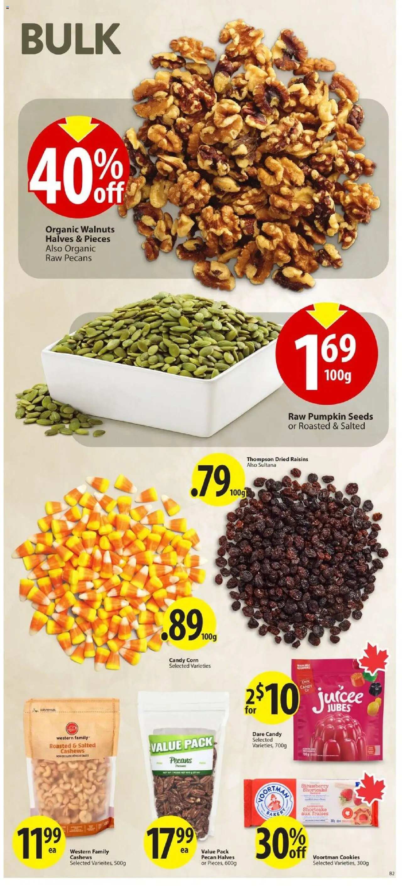 Save on foods flyer valid from 11.09.2025 | Page: 23 | Products: Cookies, Bakery, Pumpkin, Juice