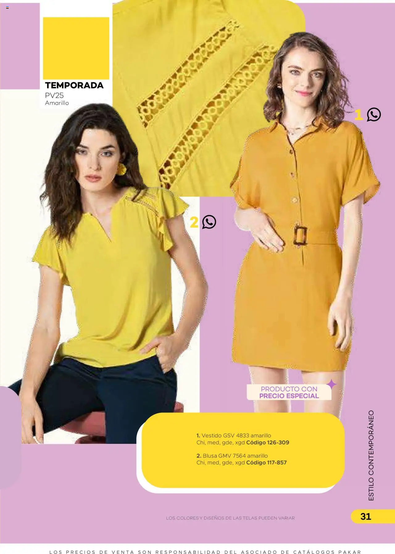 Nuevas ofertas de SC Pakar válidas en toda la República Mexicana desde el 31.01.2025. ¡Encuentra las mejores ofertas en SC Pakar catálogo Ropa! | Página: 31 | Productos: Blusa, Vestido