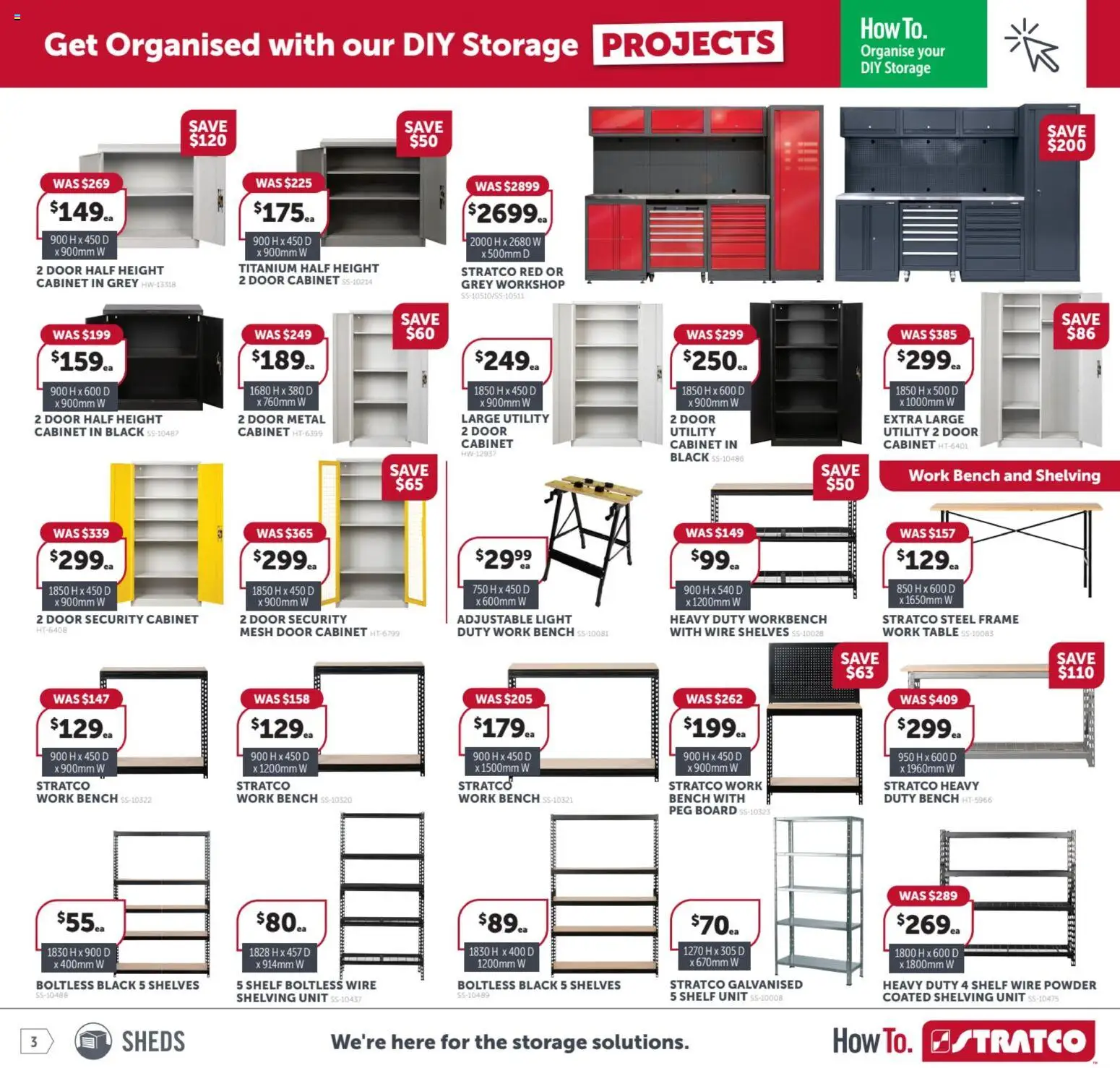 Stratco catalogue - valid from 12.12.2025 | Page: 3 | Products: Shelf, Table, Powder, Light