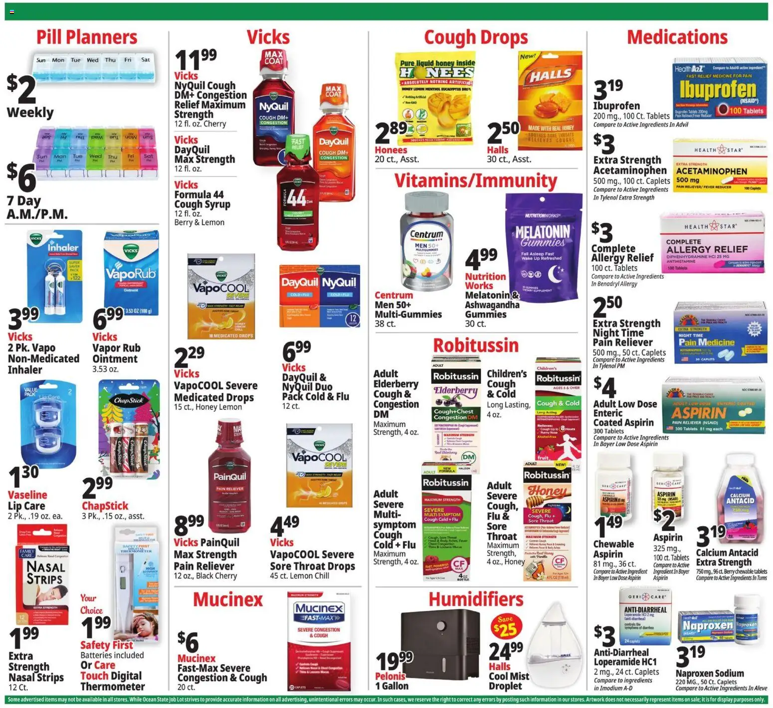 Ocean State Job Lot Weekly Ad - MA - valid from 18.12.2025 | Page: 20 | Products: Melatonin, Lemon, Thermometer