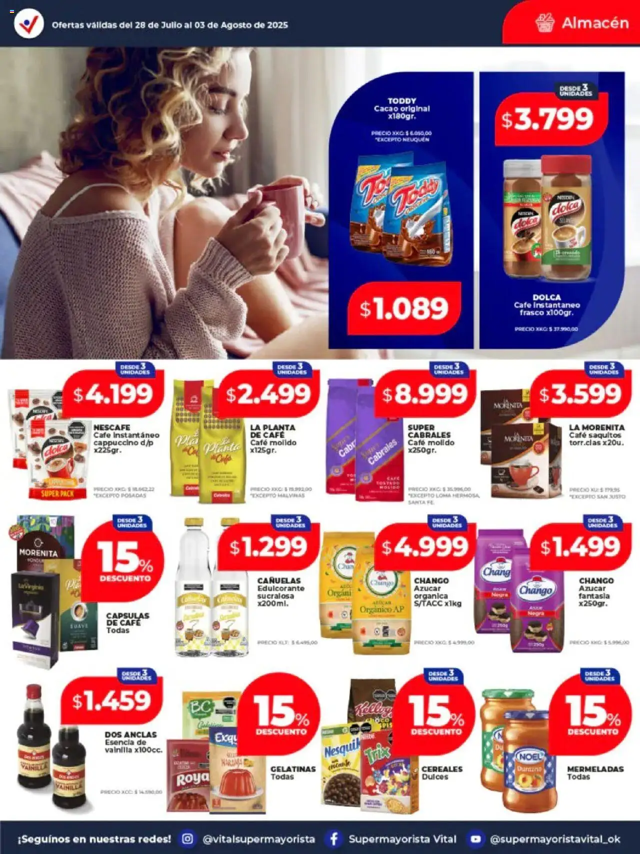 Vital ofertas │ válido desde el 11.08.2025 | Página: 17 | Productos: Edulcorante, Café, Cereales, Planta