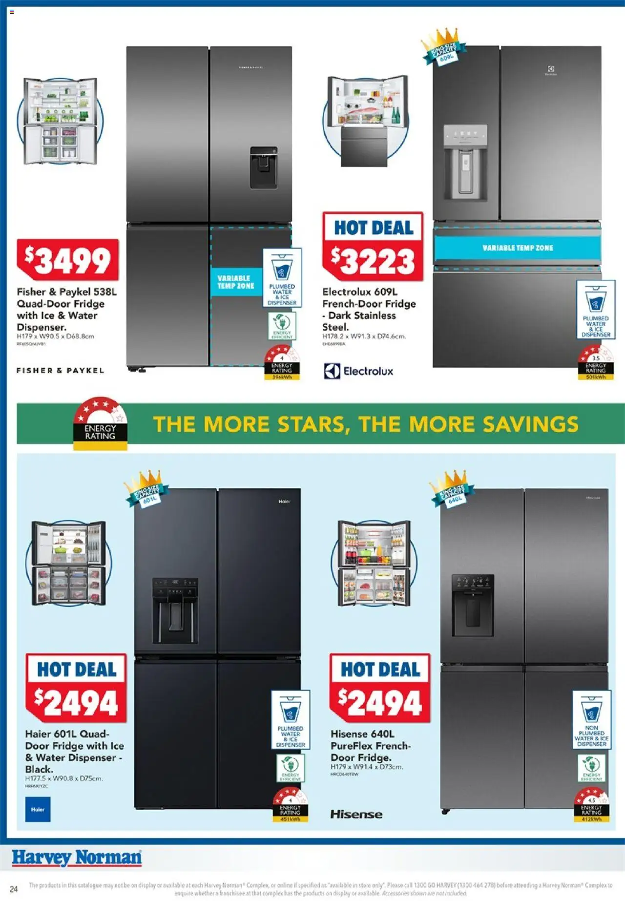 Harvey Norman catalogue - valid from 25.09.2025 | Page: 24 | Products: Door, Water, Accessories, Fridge