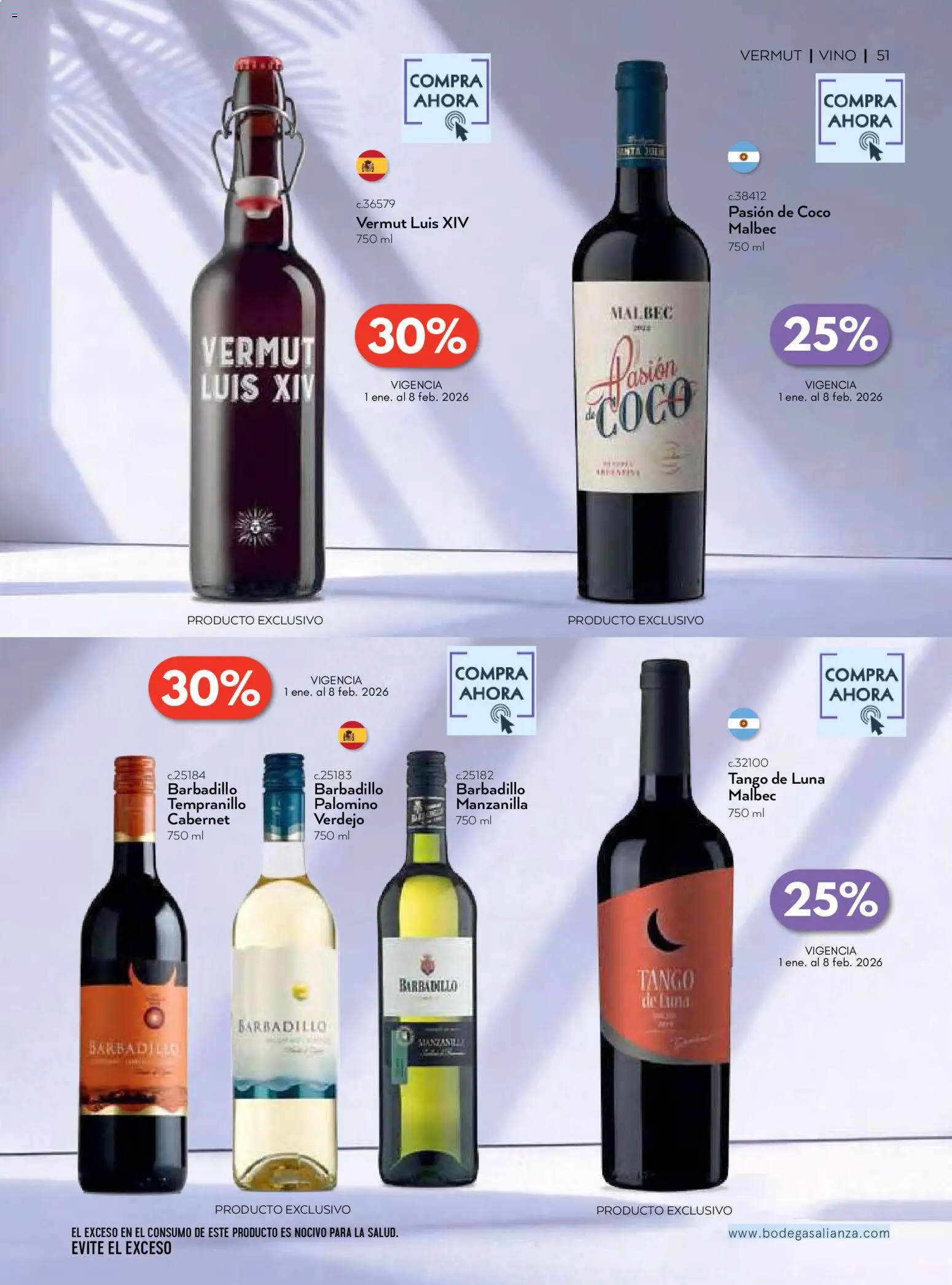Nuevas ofertas de Bodegas Alianza válidas en toda la República Mexicana desde el 01.01.2026. ¡Encuentra las mejores ofertas en Bodegas Alianza catálogo! | Página: 53 | Productos: Vino