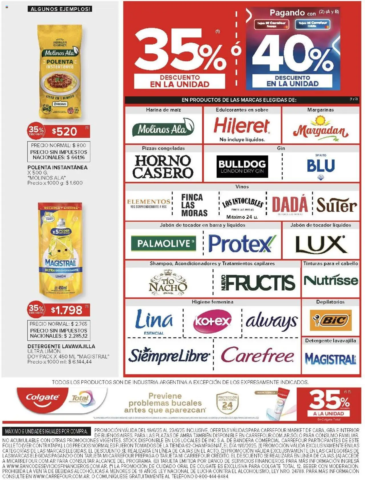 Carrefour Market catálogo │ válido desde el 18.06.2025 | Página: 6 | Productos: Teléfono, Horno, Sobre, Polenta