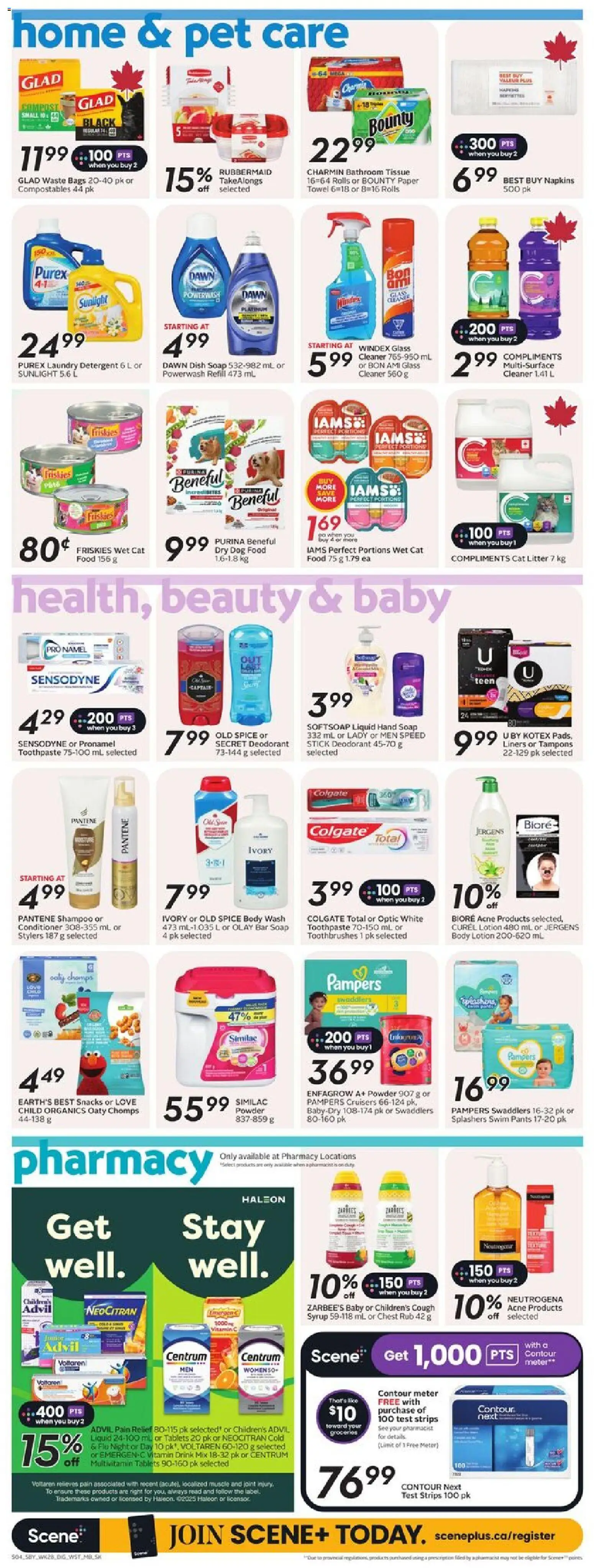 Safeway flyer valid from 06.11.2025 | Page: 12 | Products: Conditioner, Body lotion, Soap, Detergent
