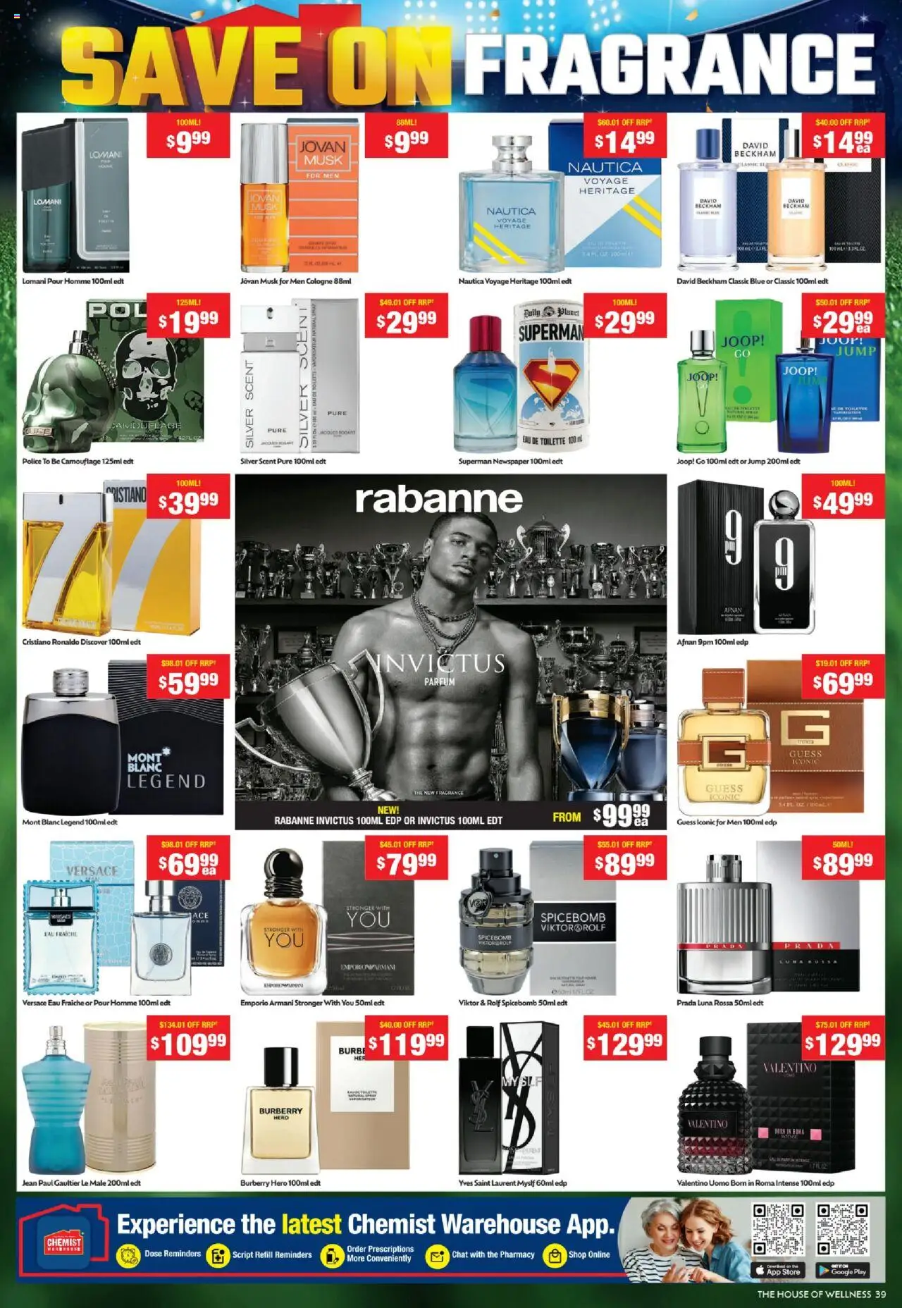 Chemist Warehouse catalogue - valid from 08.09.2025 | Page: 39 | Products: Fragrance, Eau de toilette, Cologne