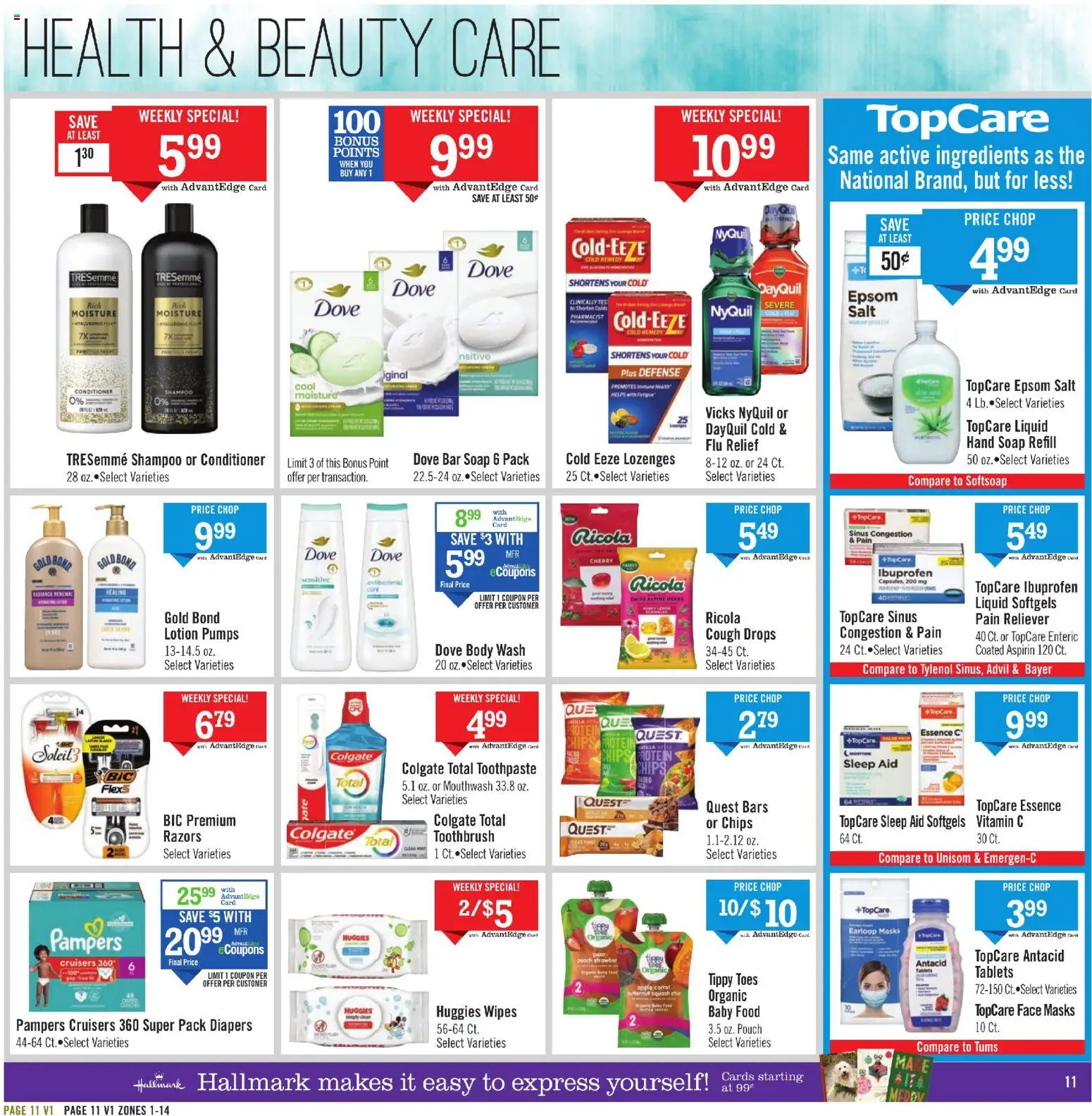 Price Chopper Weekly Ad - valid from 29.11.2025 | Page: 11 | Products: Vitamin, Soap, Chips, Body Wash