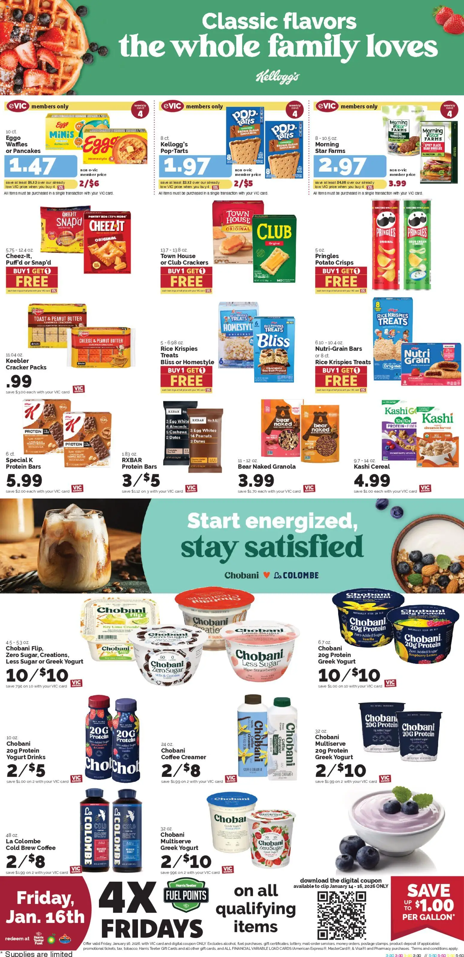 Harris Teeter Weekly Ad - NC - valid from 14.01.2026 | Page: 10 | Products: Cheese, Strawberries, Hat, Raspberry
