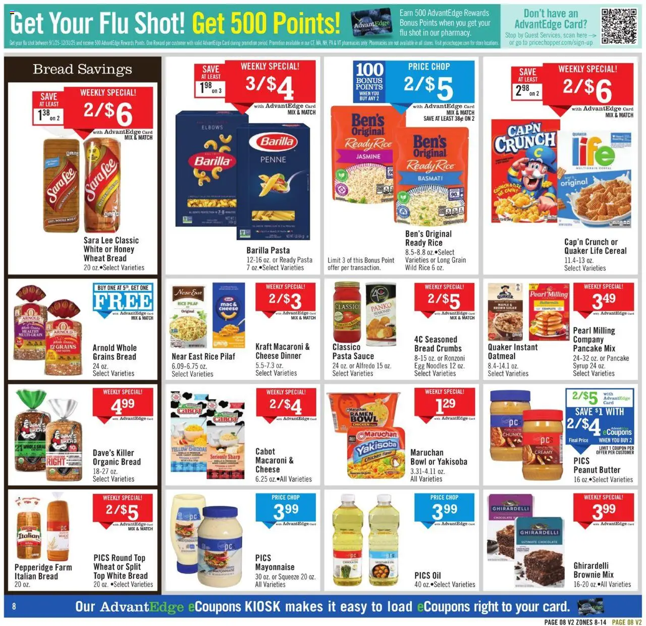 Price Chopper Weekly Ad - valid from 14.09.2025 | Page: 8 | Products: Oil, Bread, Chocolate, Noodles