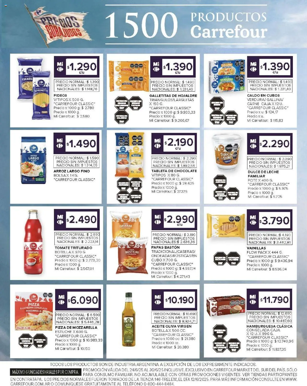 Carrefour Market catálogo - Chubut │ válido desde el 24.06.2025 | Página: 11 | Productos: Teléfono, Tableta, Pizza, Arroz