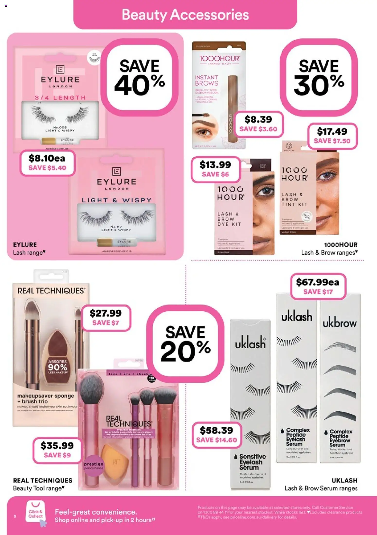 Priceline Pharmacy catalogue - valid from 23.04.2026 | Page: 8 | Products: Mascara, Makeup, Accessories, Eyebrow