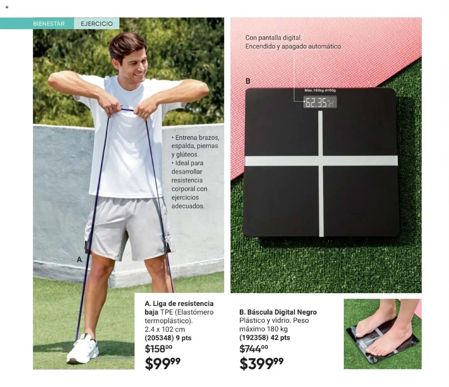 Nuevas ofertas de AVON válidas en toda la República Mexicana desde el 08.05.2026. ¡Encuentra las mejores ofertas en AVON Casa & Estilo 8 2026! | Página: 116 | Productos: Báscula digital, Liga